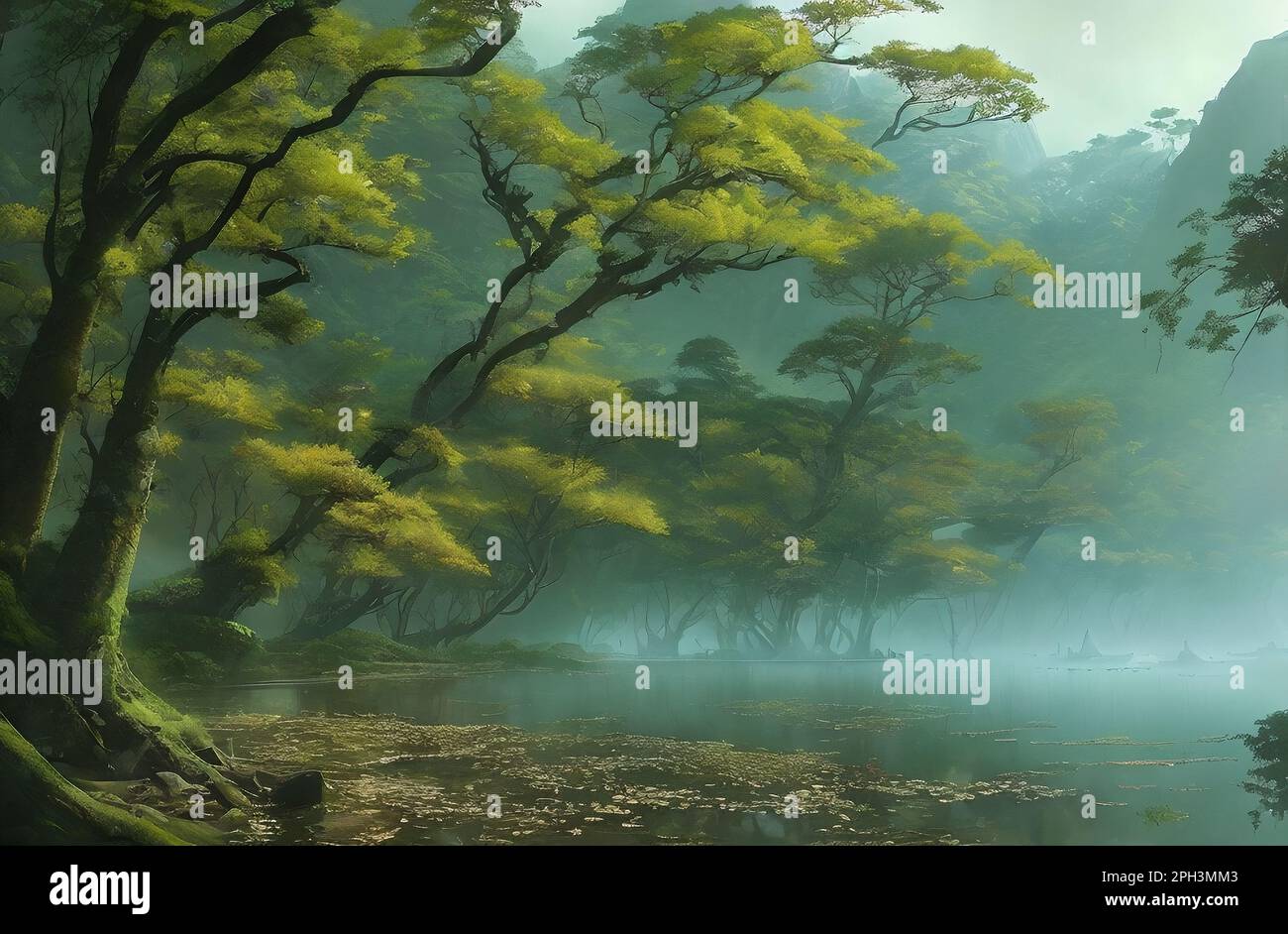 Anime background, Fantasy landscape, Anime scenery