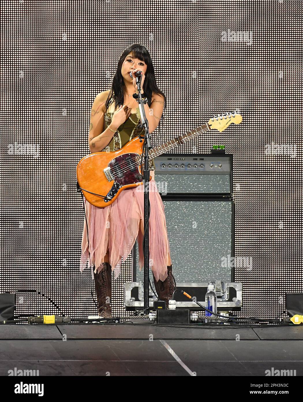 LAS VEGAS, NEVADA MARCH 24 (Editorial Use Only) beabadoobee performs(02)