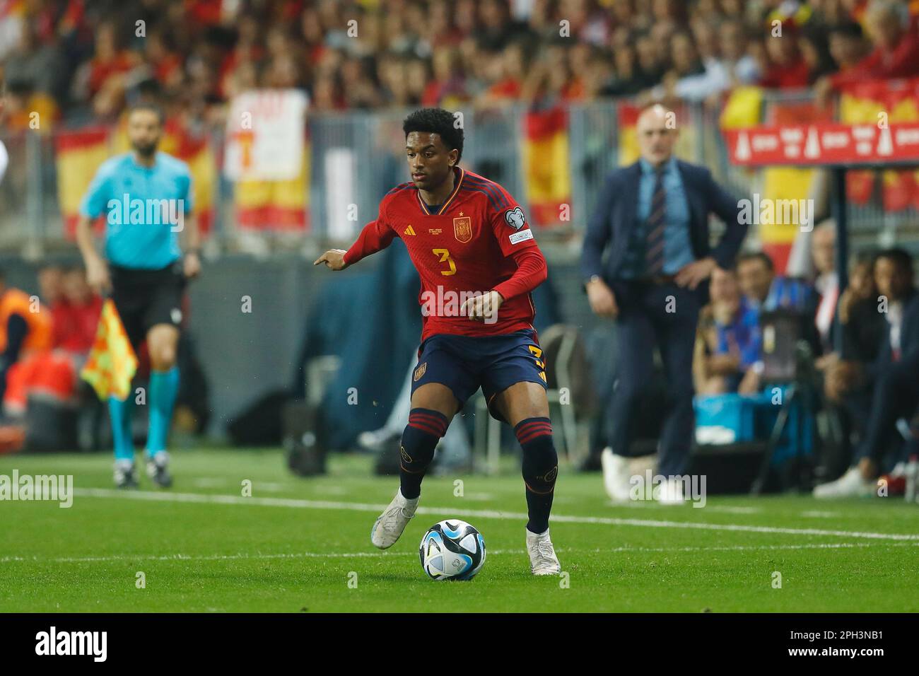 Malaga, Spain. 25th Mar, 2023. Alejandro Balde (ESP) Football/Soccer