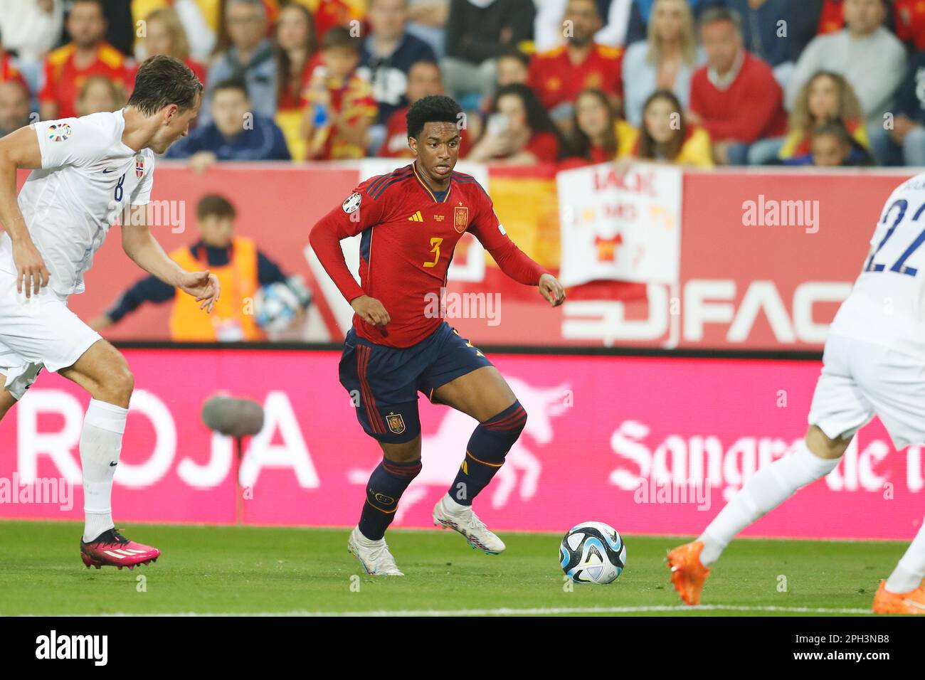 Malaga, Spain. 25th Mar, 2023. Alejandro Balde (ESP) Football/Soccer