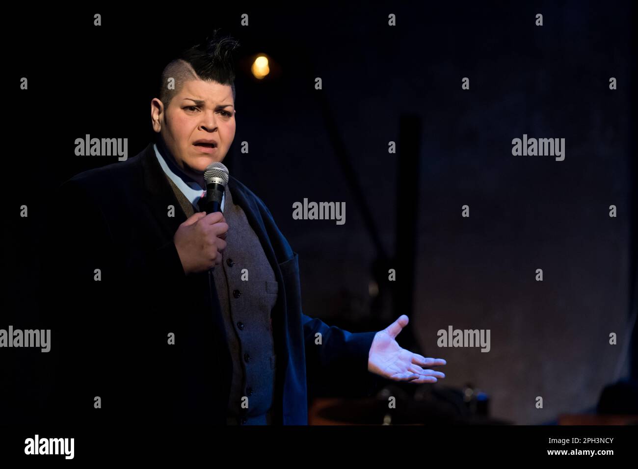 Jen Kober Performing Stand Up Stock Photo