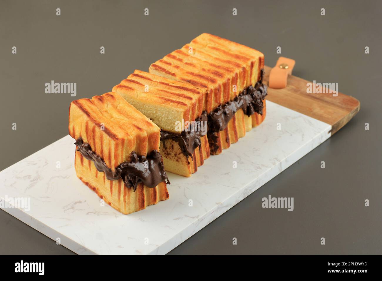 Roti Bakar or Toast Bread, Indonesian Street Snack Made from Multi