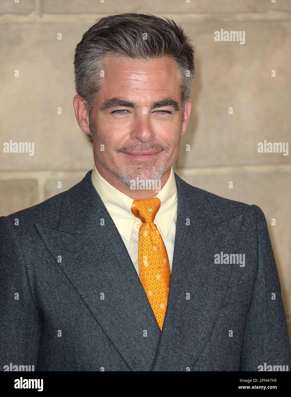Mar 23, 2023 - London, England, UK - Chris Pine attending Dungeons & Dragons: Honour Among Thieves UK Premiere, Cineworld Leicester Square Stock Photo