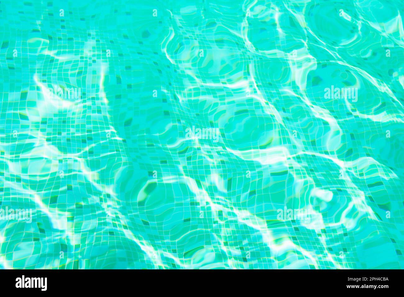 Close up of pool water surface Stock Photo