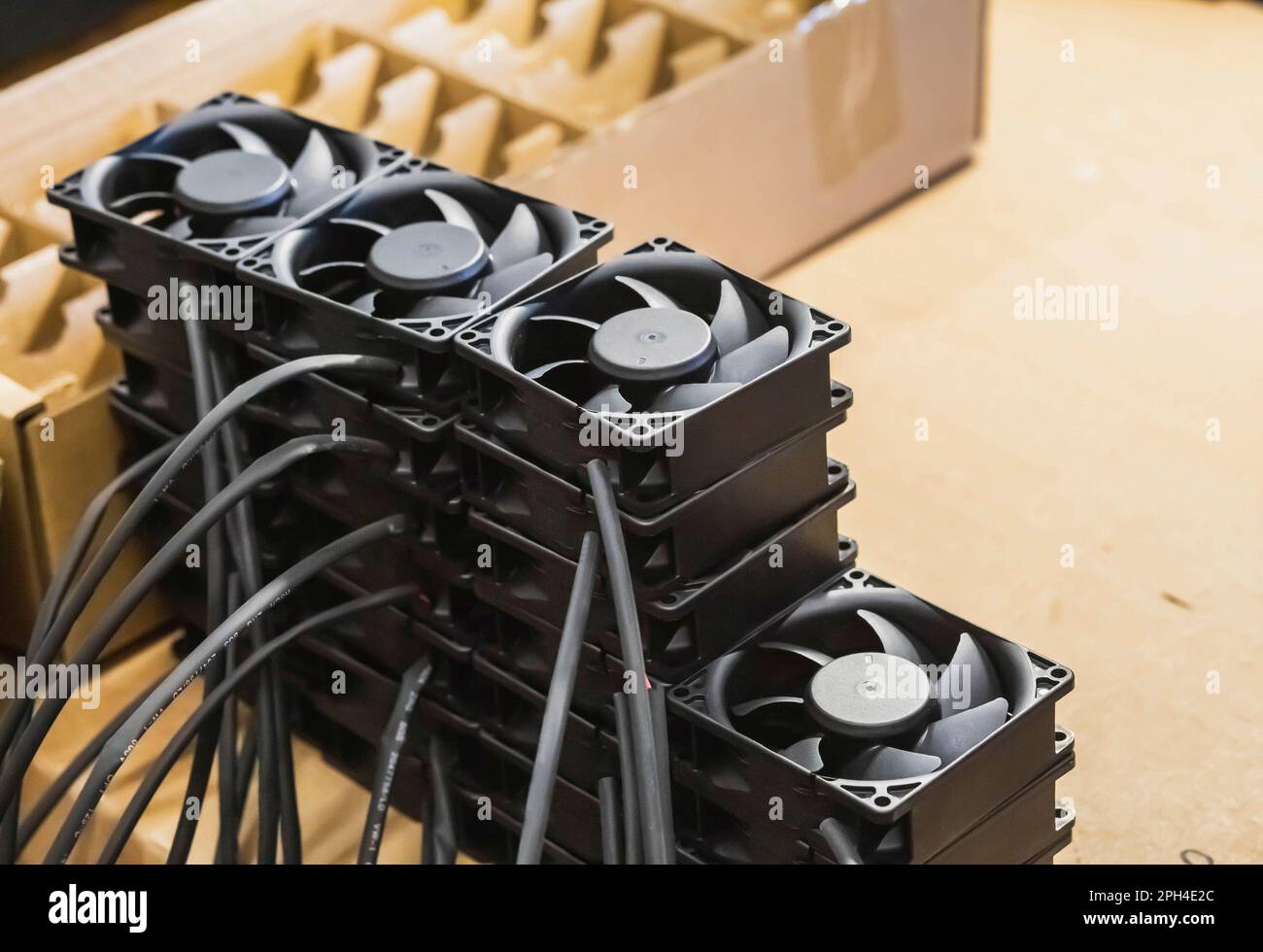 Small fans for cooling electronic devices Stock Photo Alamy