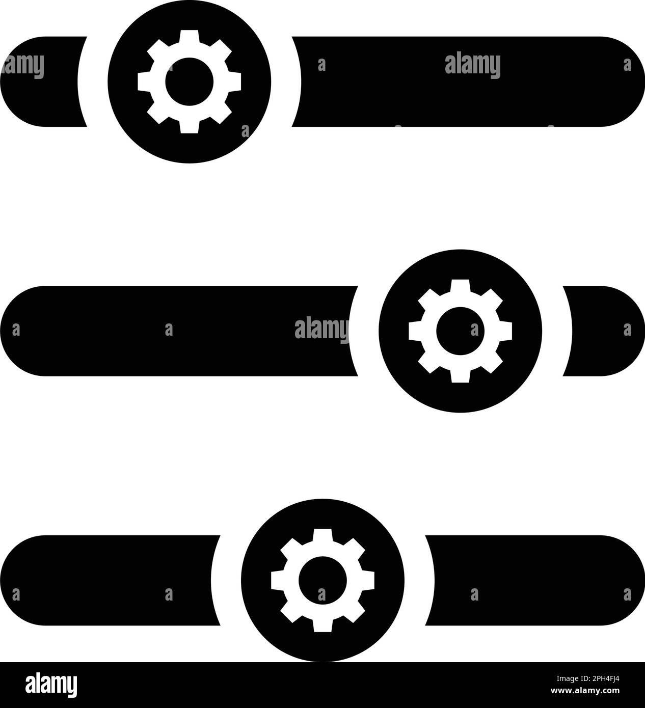 Control options icon use in mobile and app development or commercial ...