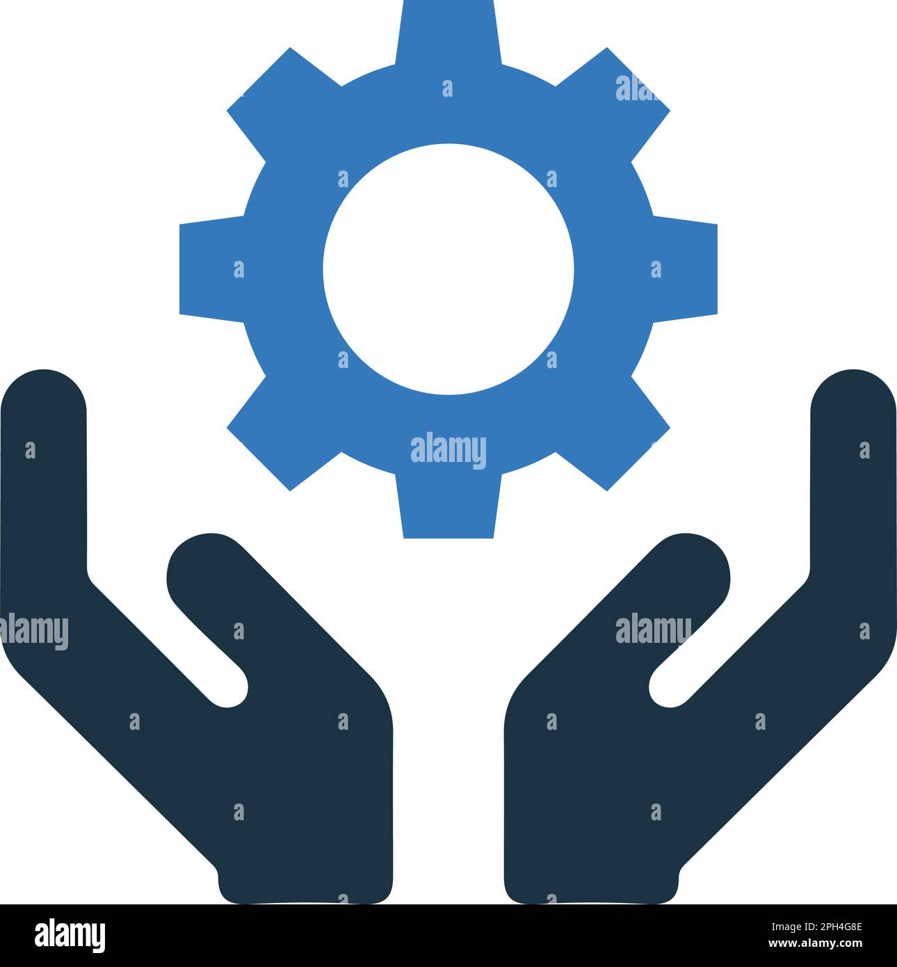 Engineering support icon symbol for use on mobile apps, print media and web design or any type of design projects. Stock Vector