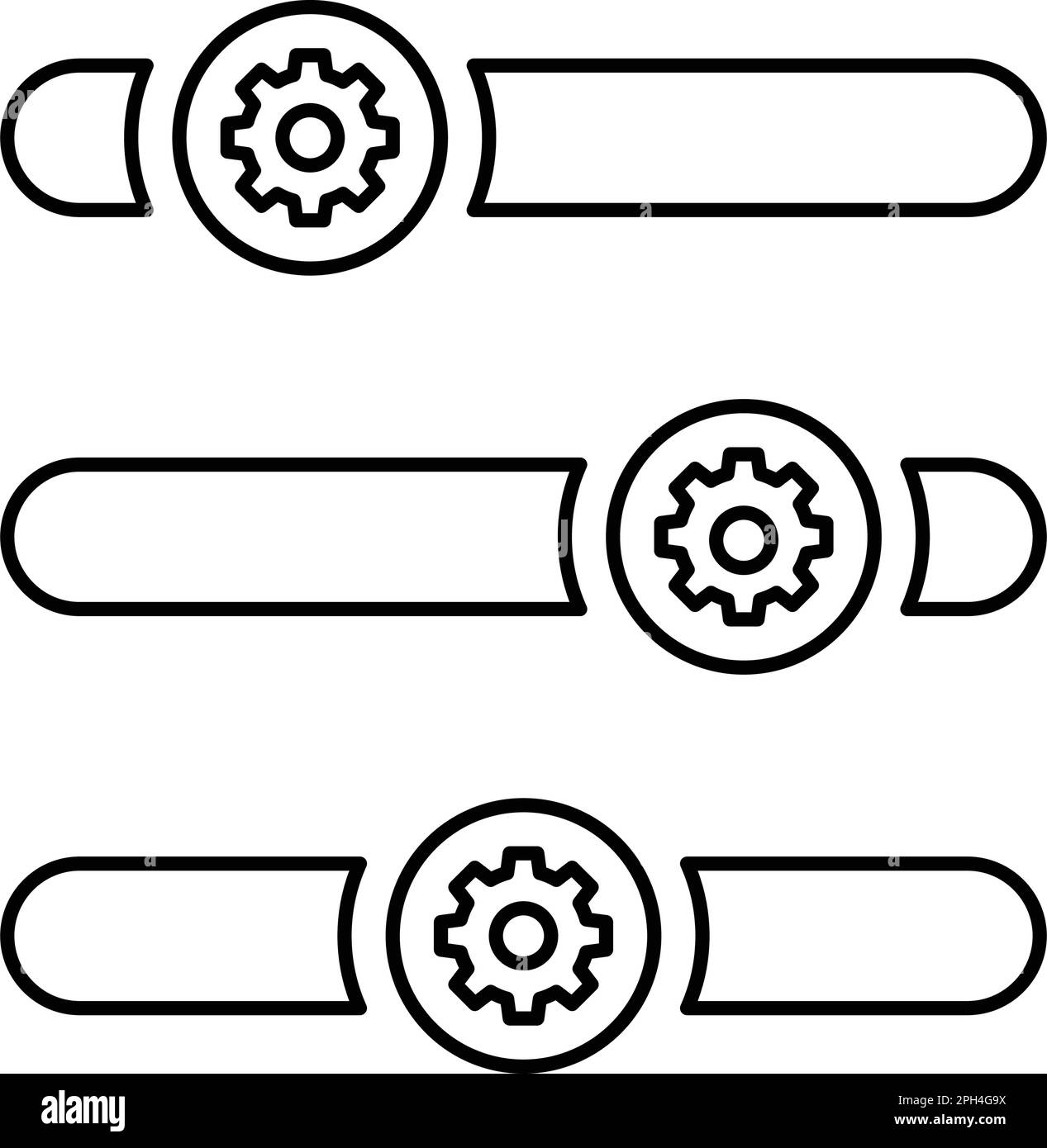 Control options icon use in mobile and app development or commercial ...