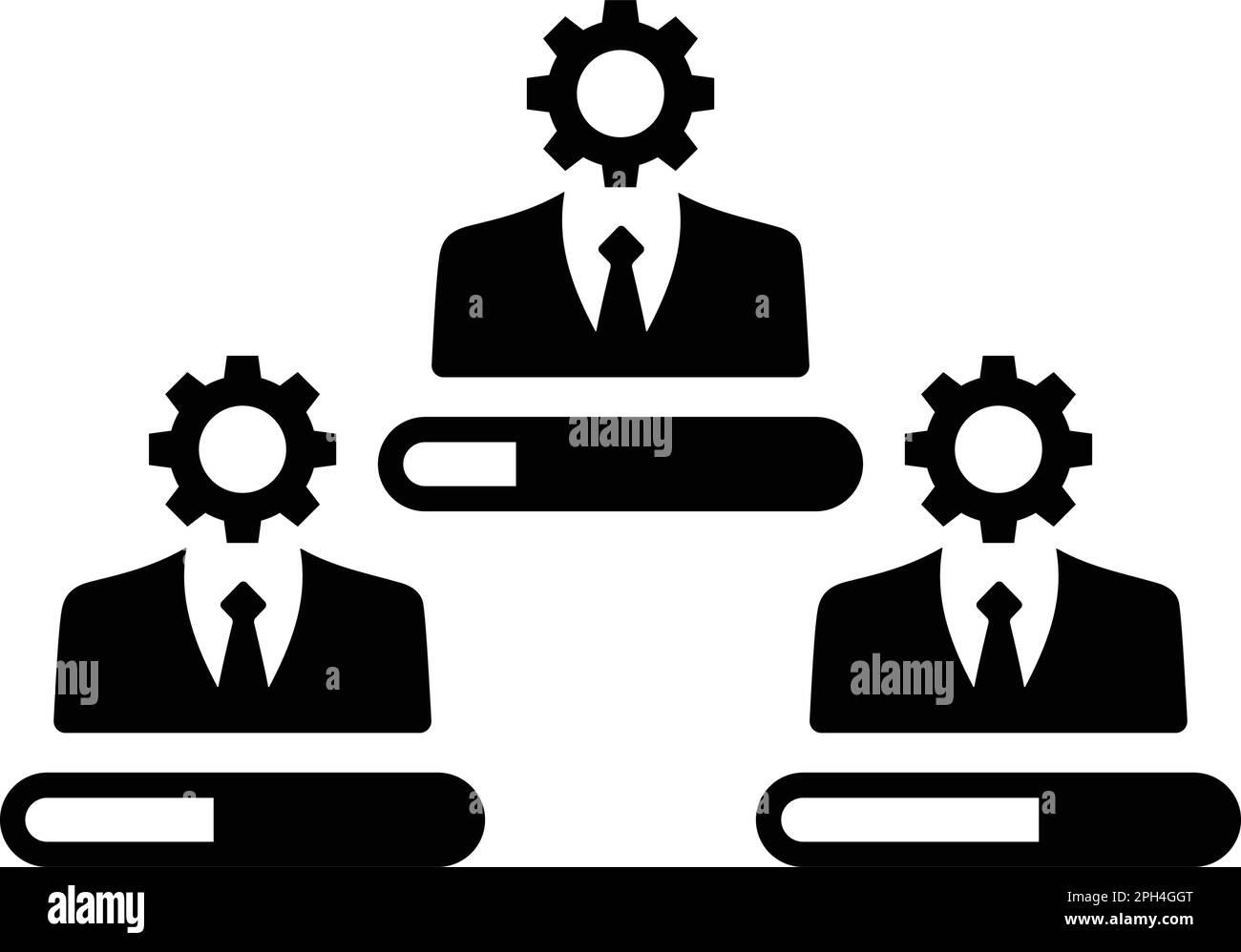 Worker Performance icon symbol for use on mobile apps, print media and ...