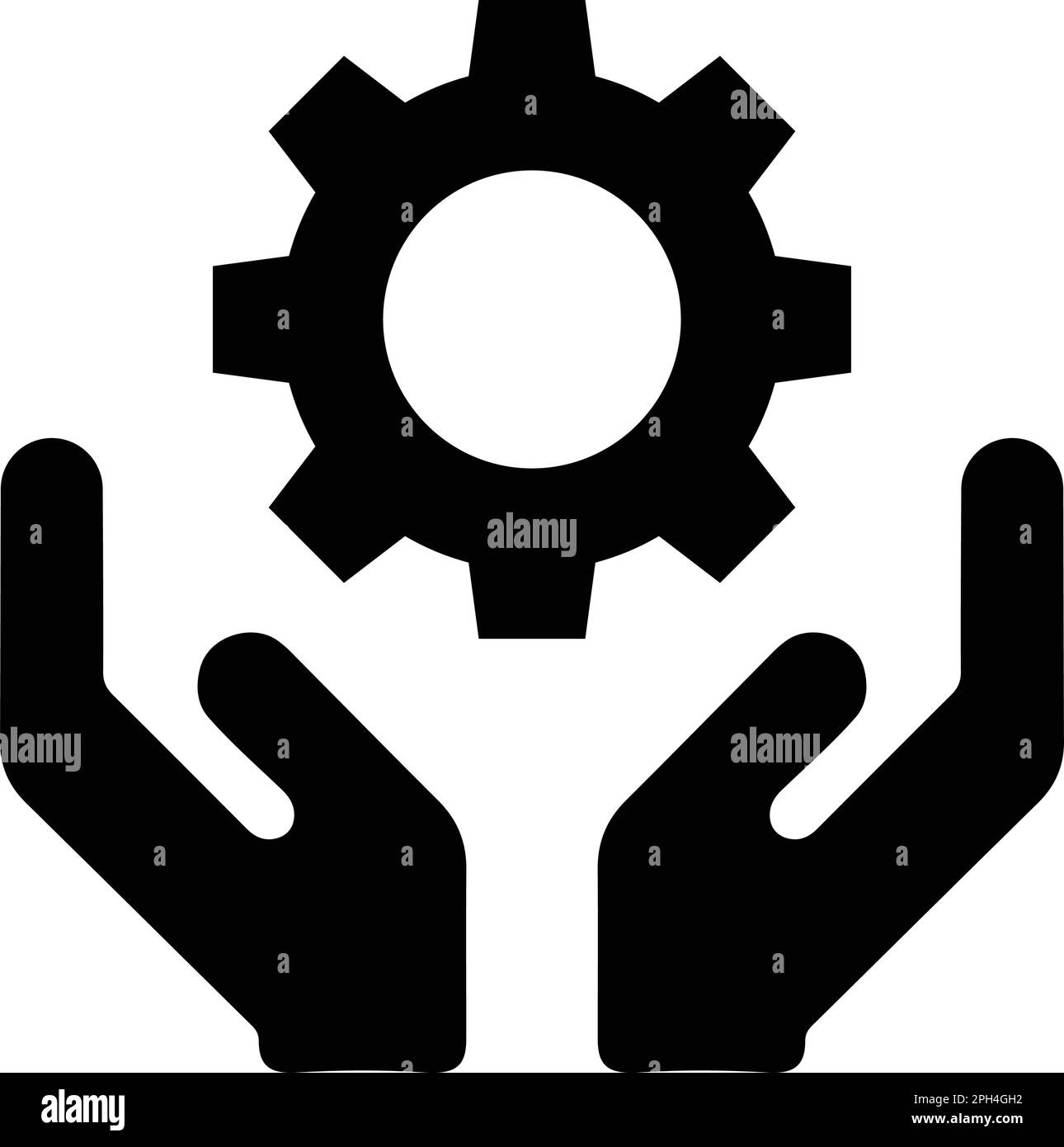 Engineering support icon symbol for use on mobile apps, print media and web design or any type of design projects. Stock Vector