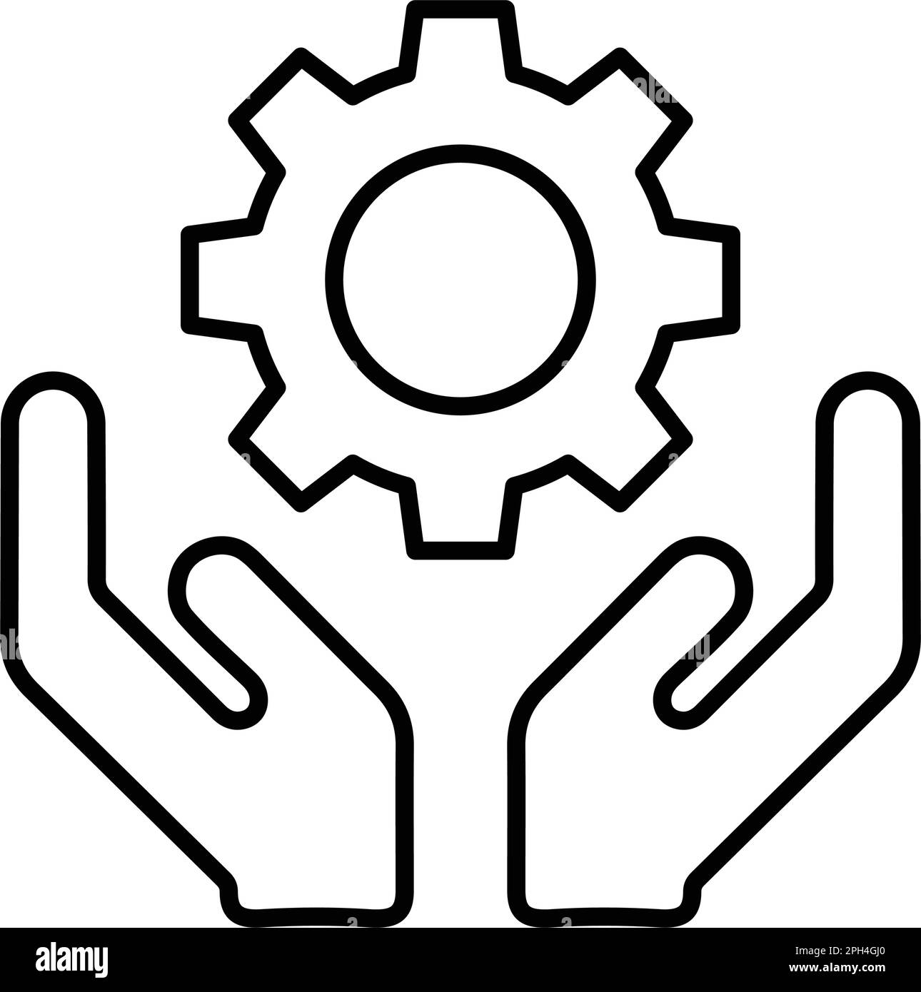 Engineering support icon symbol for use on mobile apps, print media and web design or any type of design projects. Stock Vector