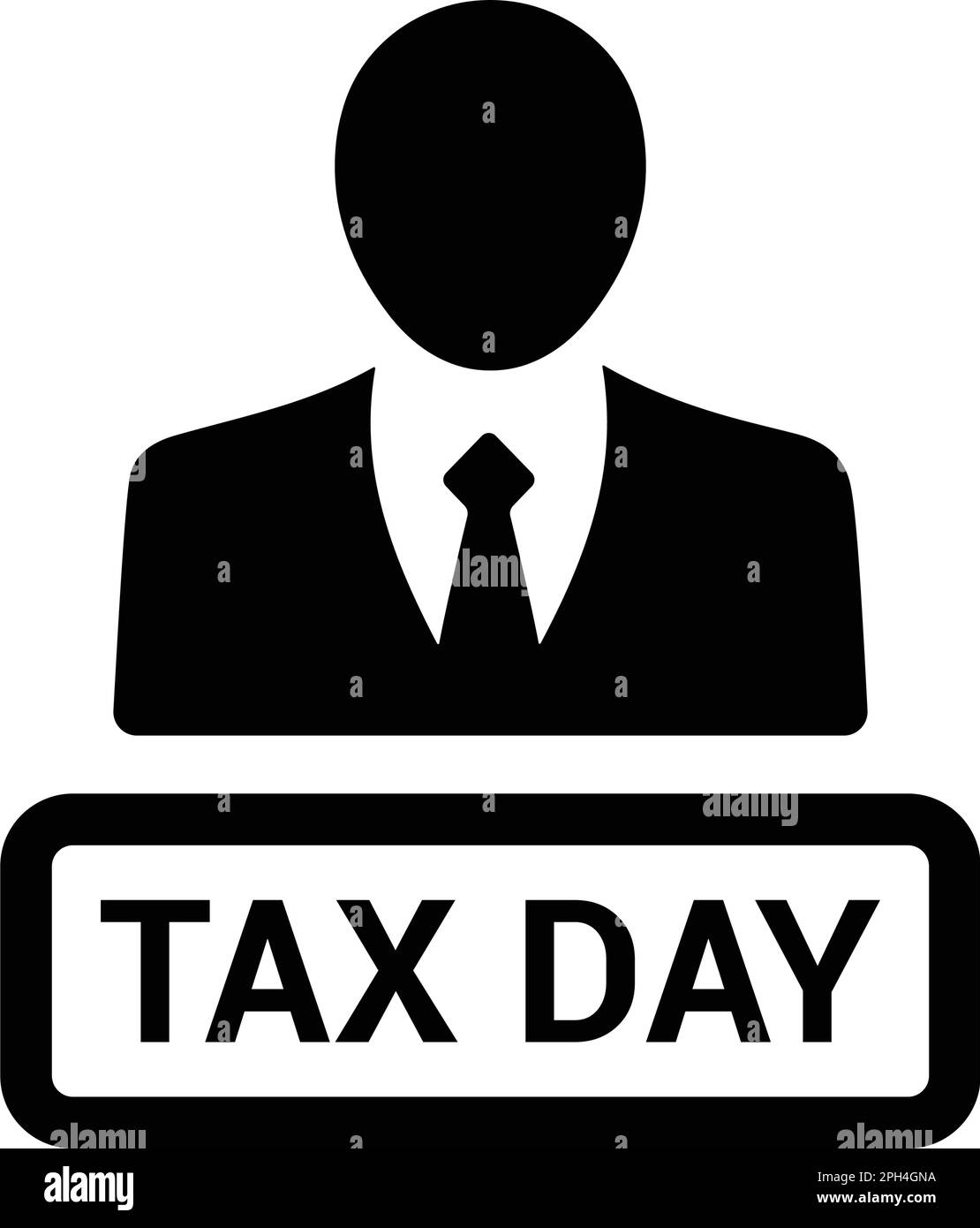 Tax Day icon symbol for use on mobile apps, print media and web design or  any type of design projects Stock Vector Image & Art - Alamy