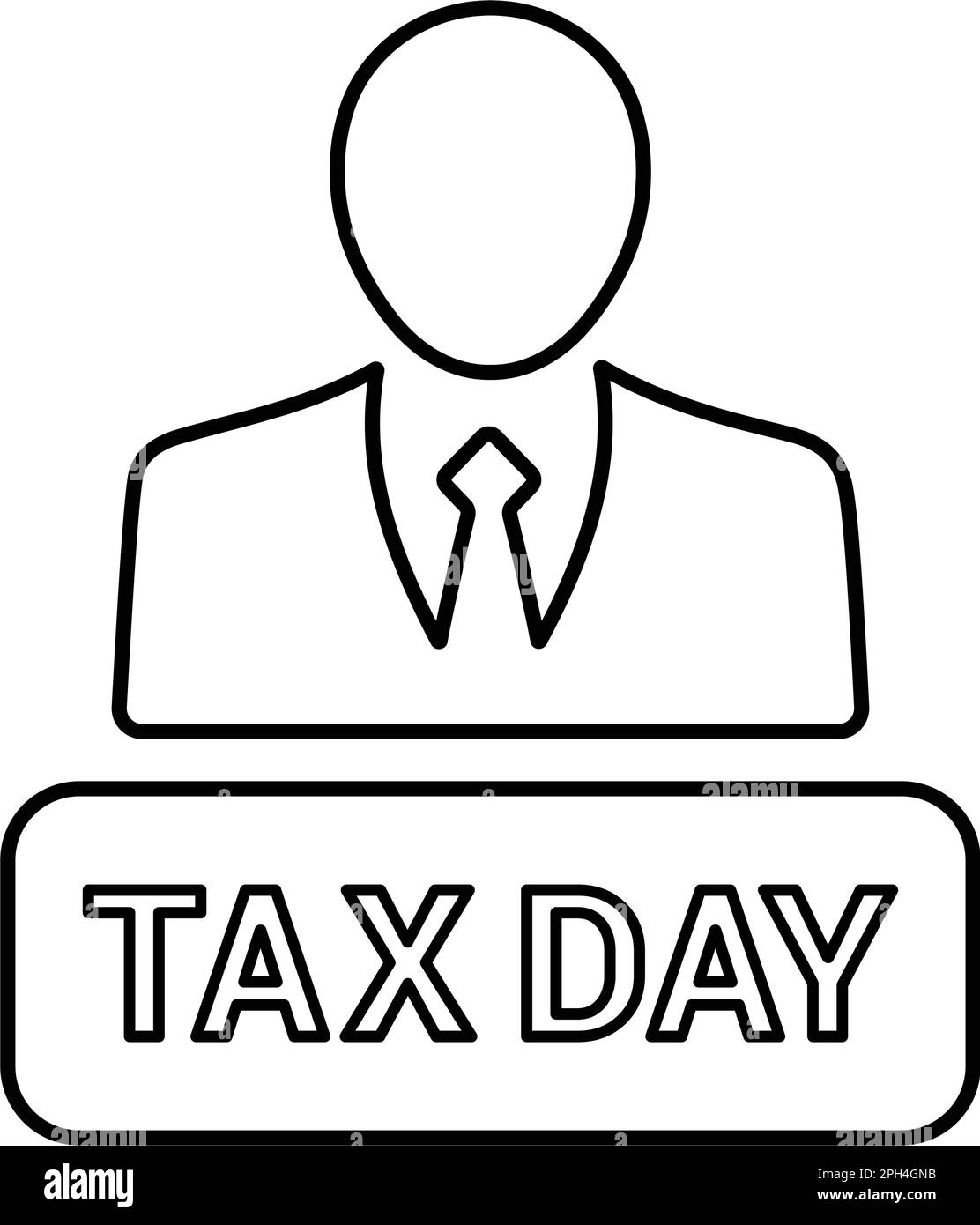 Tax Day icon symbol for use on mobile apps, print media and web design or  any type of design projects Stock Vector Image & Art - Alamy