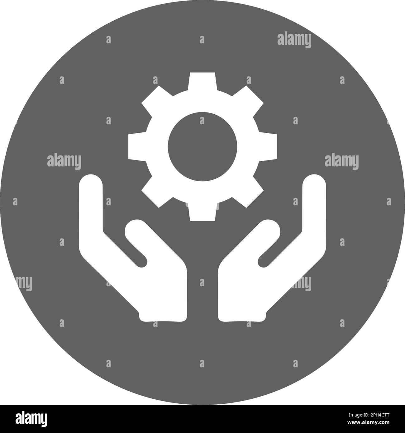 Engineering support icon symbol for use on mobile apps, print media and web design or any type of design projects. Stock Vector
