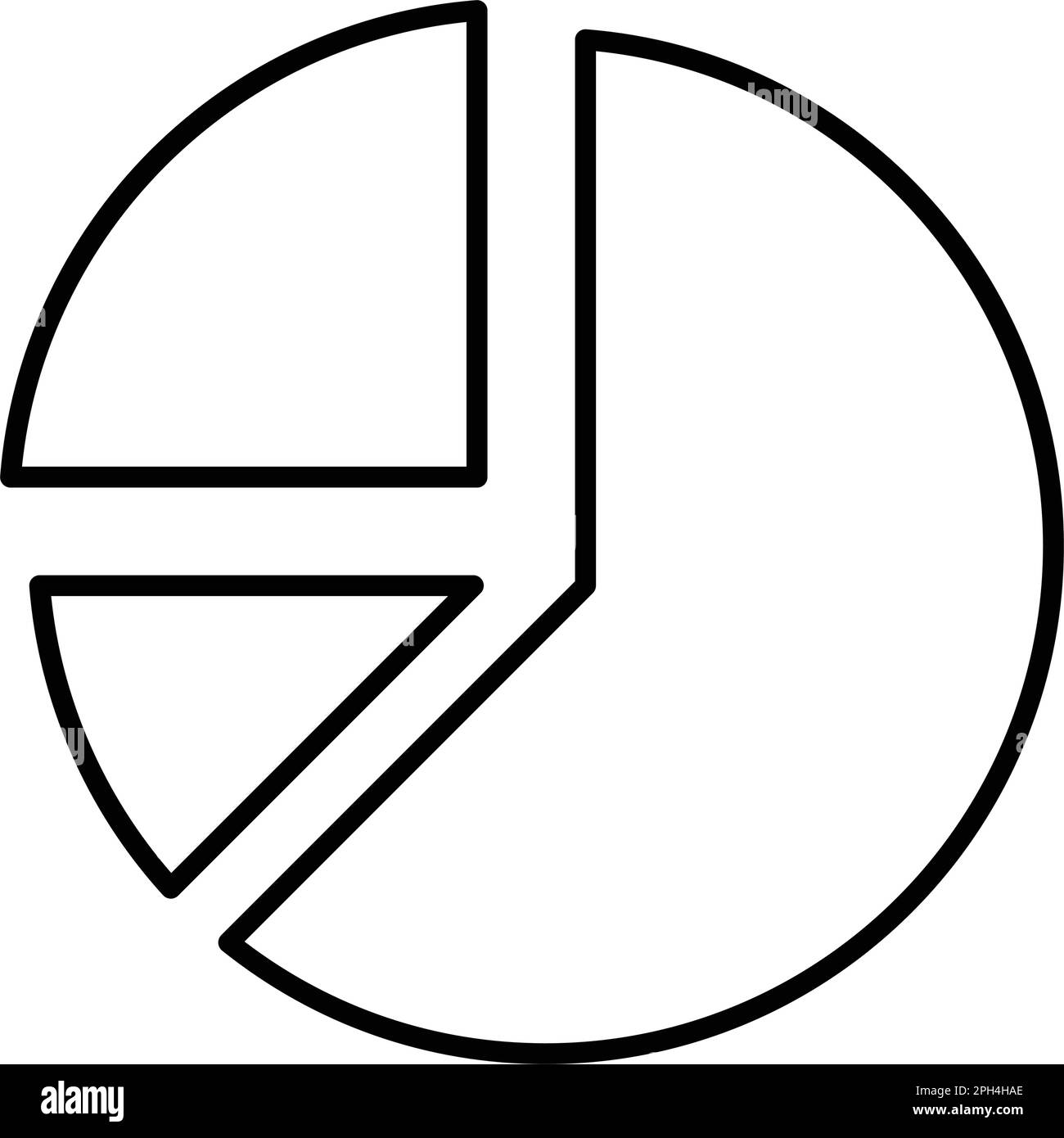 Circular pie chart Black and White Stock Photos & Images - Alamy