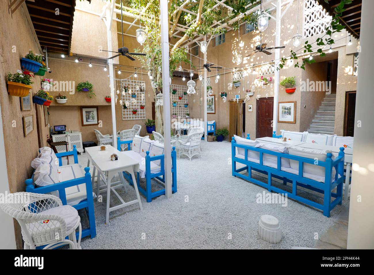 Arabian Tea House, Al Fahidi Historical District, Dubai, UAE Stock Photo Alamy