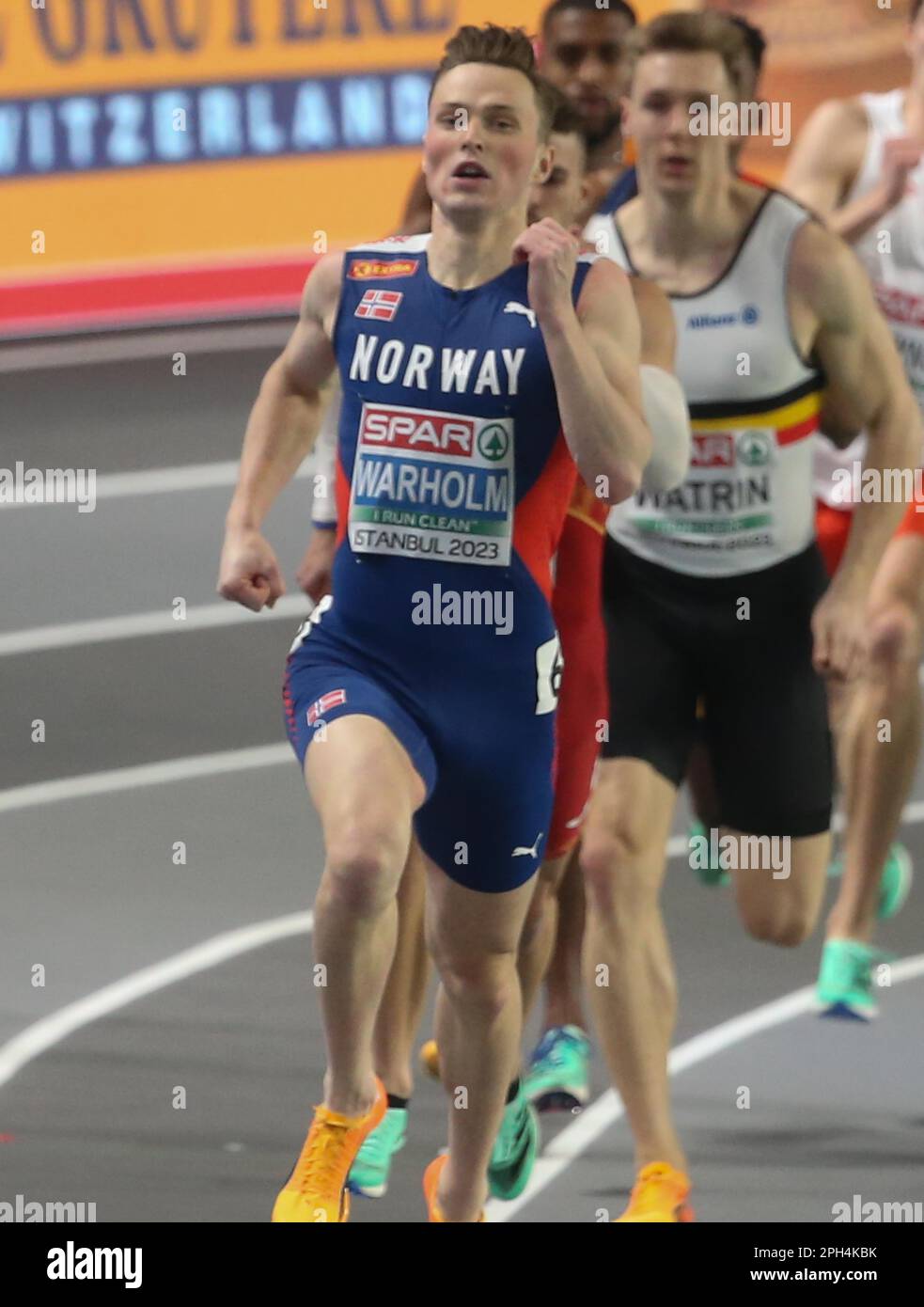 Karsten Warholm Of Norway 400m Men Semi Final During The European Athletics Indoor Championships 5542