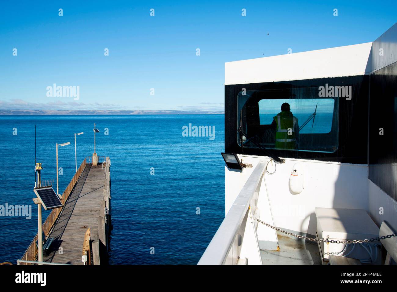 Quarterdeck of a Commercial Catamaran Stock Photo Alamy