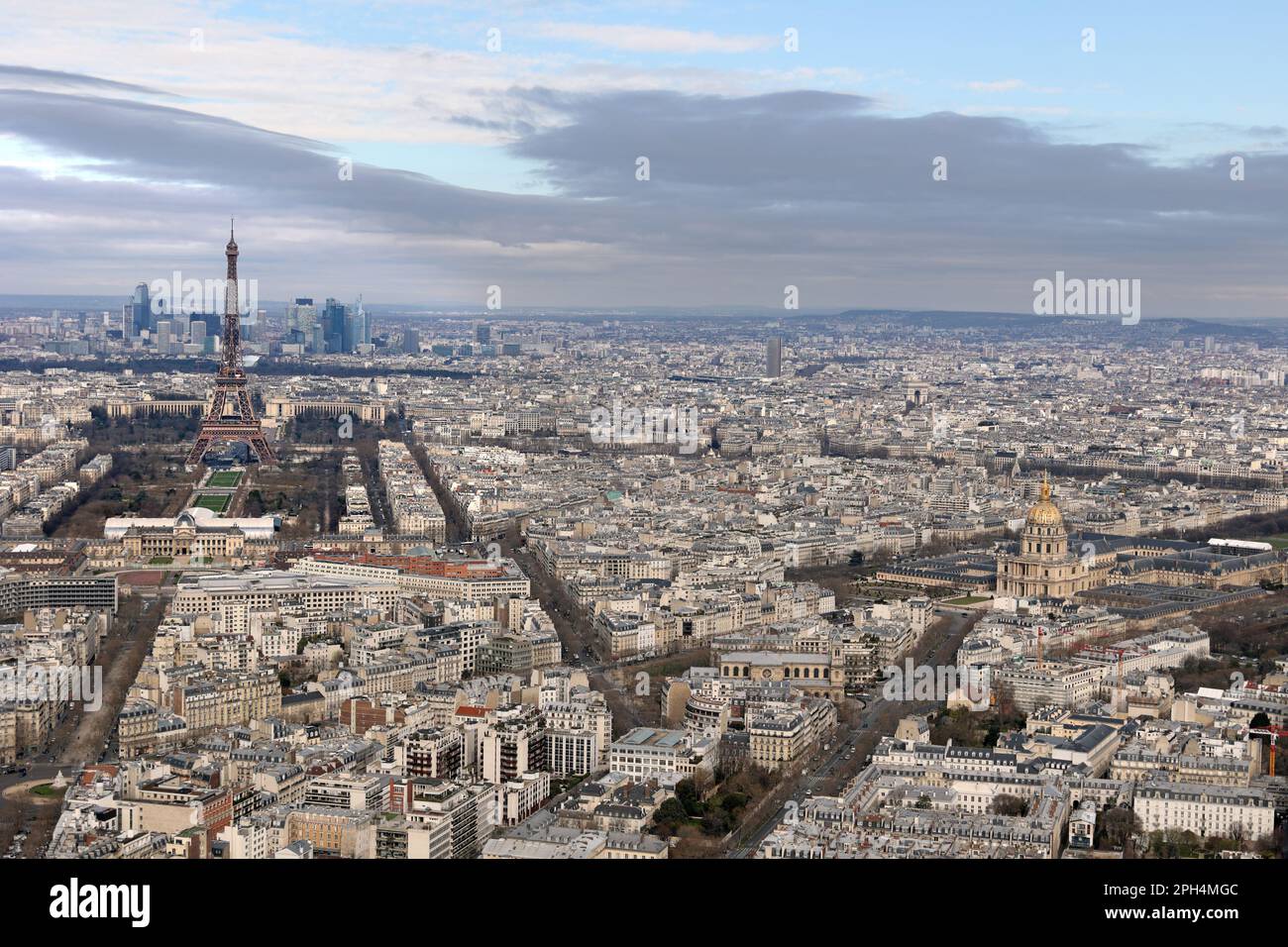 Panoramic view of Paris from Montparnasse Tower