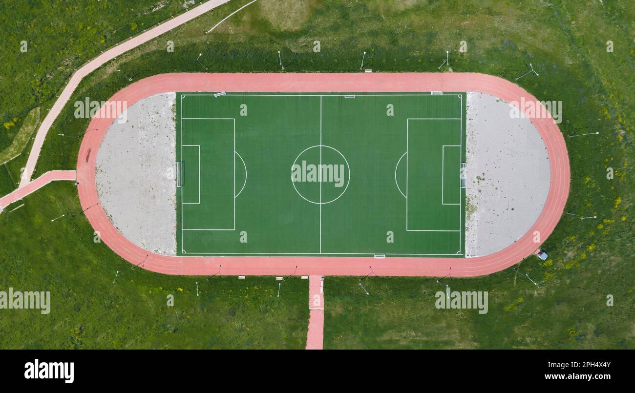 Football pitch running track hires stock photography and images Alamy