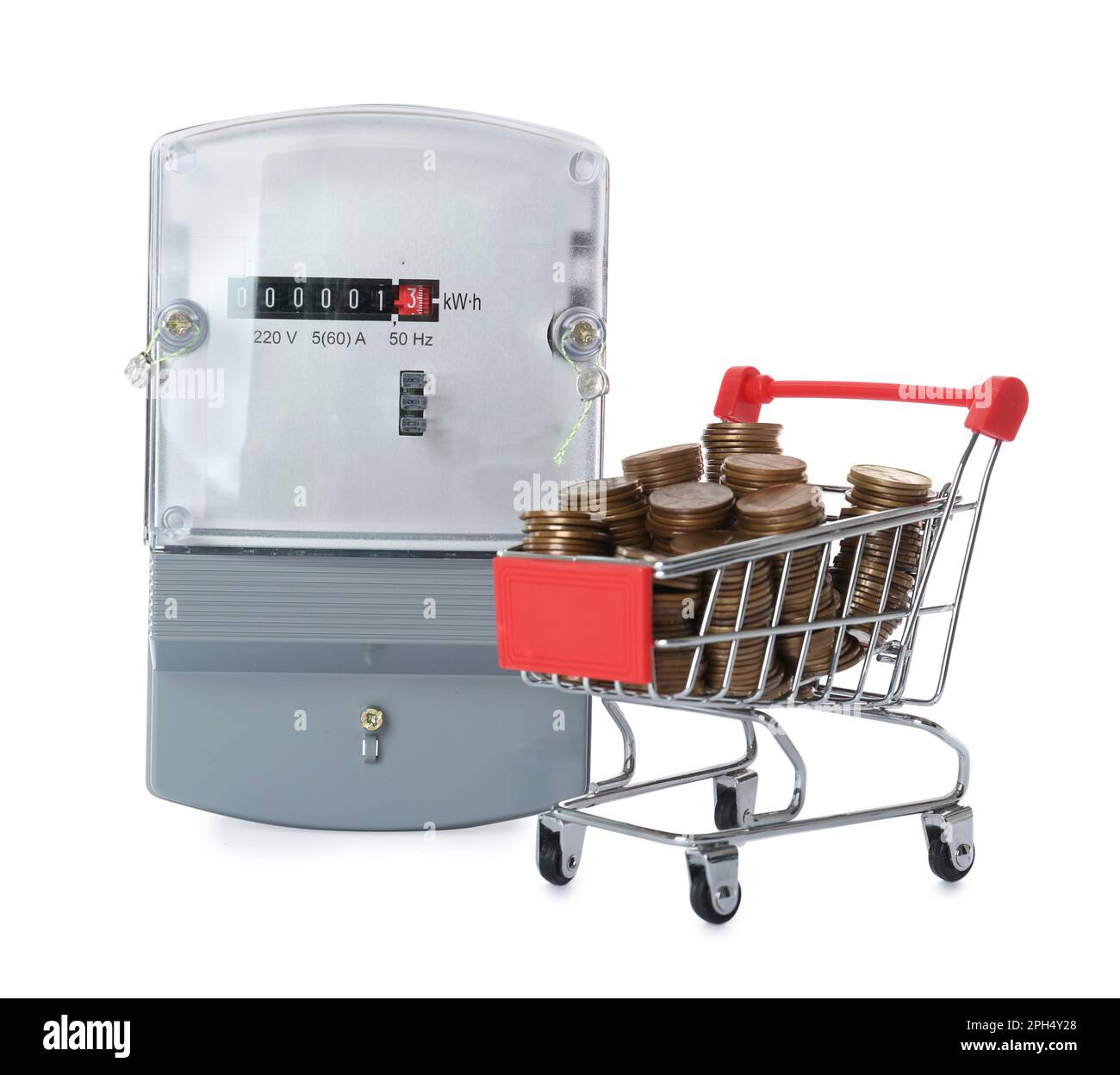 Meter Cart Electricity meter box Cut Out Stock Images & Pictures - Alamy