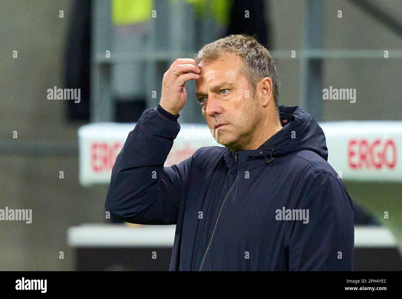 DFB headcoach Hans-Dieter Hansi Flick , Bundestrainer, Nationaltrainer,  in the friendly match GERMANY - PERU 2-0 Preparation for European Championships 2024 in Germany ,Season 2022/2023, on Mar 25, 2023  in Mainz, Germany.  © Peter Schatz / Alamy Live News Stock Photo