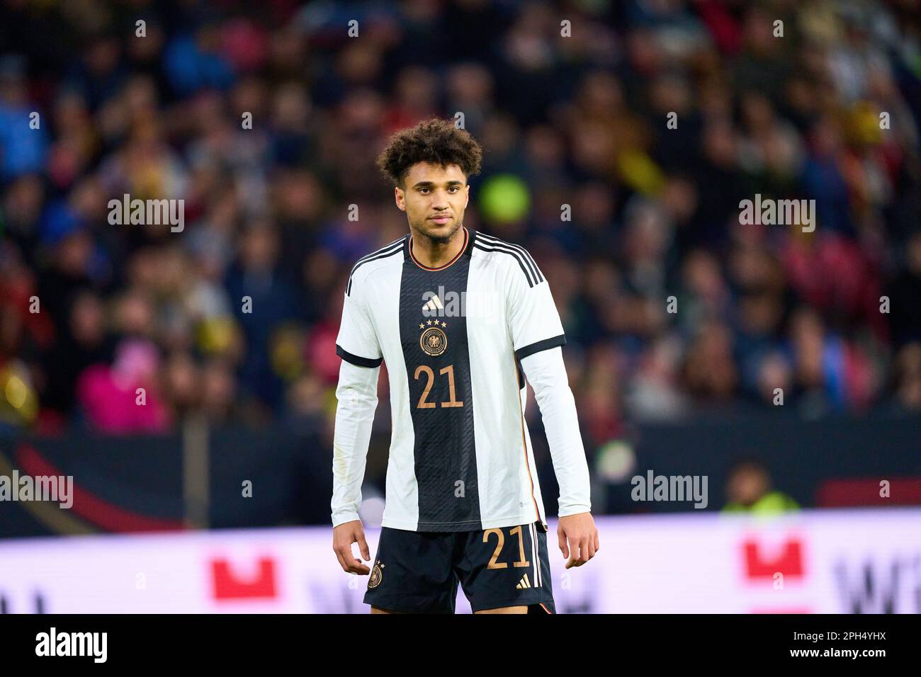 Kevin Schade, DFB 21  in the friendly match GERMANY - PERU 2-0 Preparation for European Championships 2024 in Germany ,Season 2022/2023, on Mar 25, 2023  in Mainz, Germany.  © Peter Schatz / Alamy Live News Stock Photo