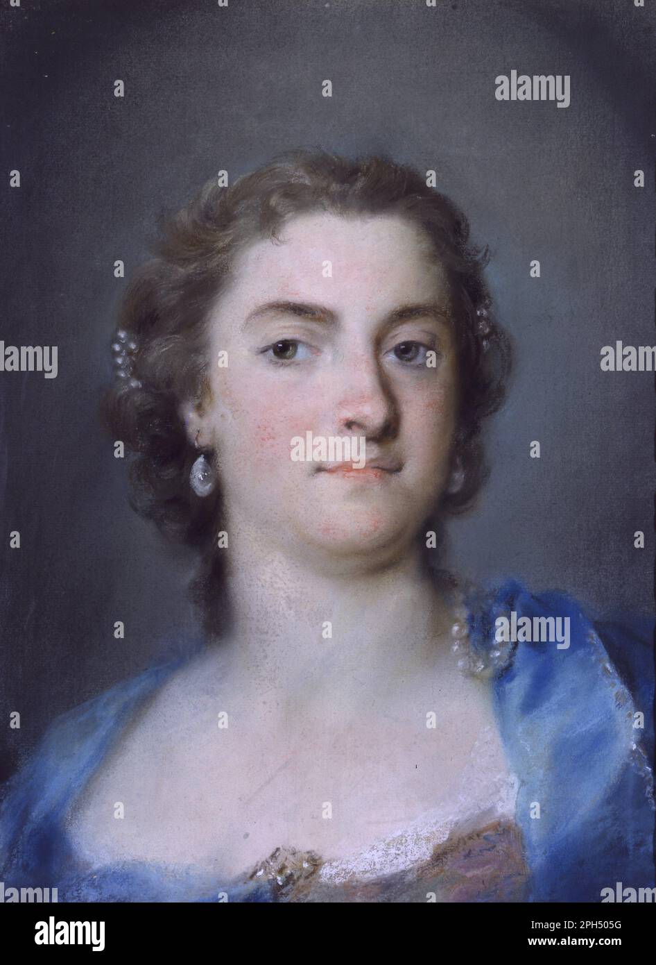 German: Porträt Faustina Bordoni between 1730 and 1735 / from 1731 until 1740   by Rosalba Carriera Stock Photo