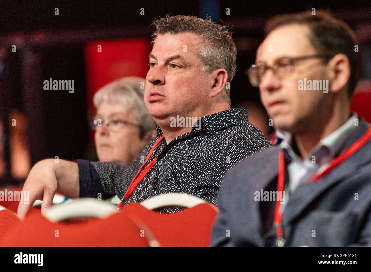 Cork, Ireland. 25th Mar, 2023. Today is the last day of the 72nd Labour Party Conference at the Silver Springs Hotel, Cork. Wexford based Labour Party Cllr, George Lawlor, is pictured at the conference. Credit: AG News/Alamy Live News Stock Photo