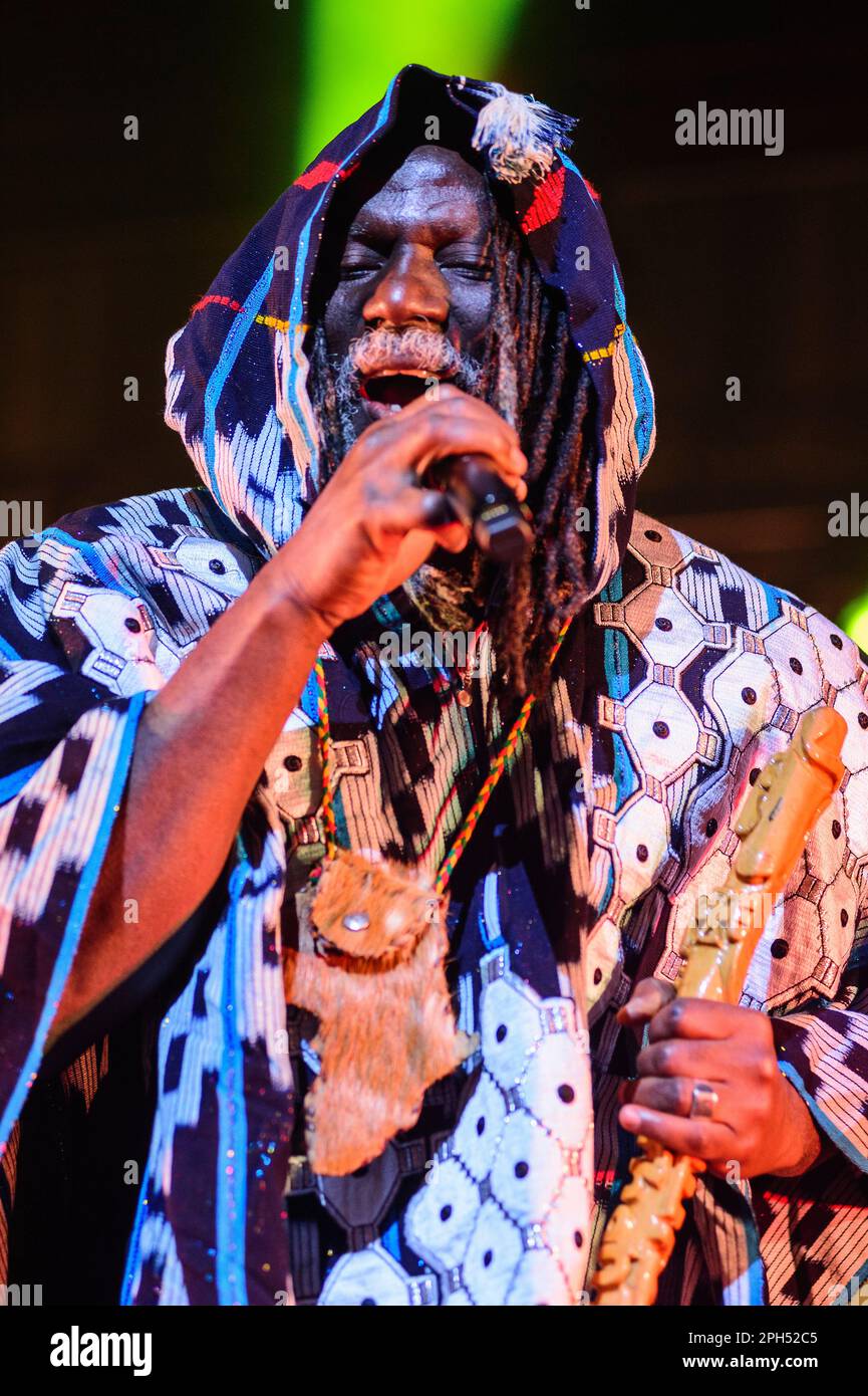 The ivorian reggae singer Tiken Jah Fakoly performs live in Brussels Le chanteur de reggae