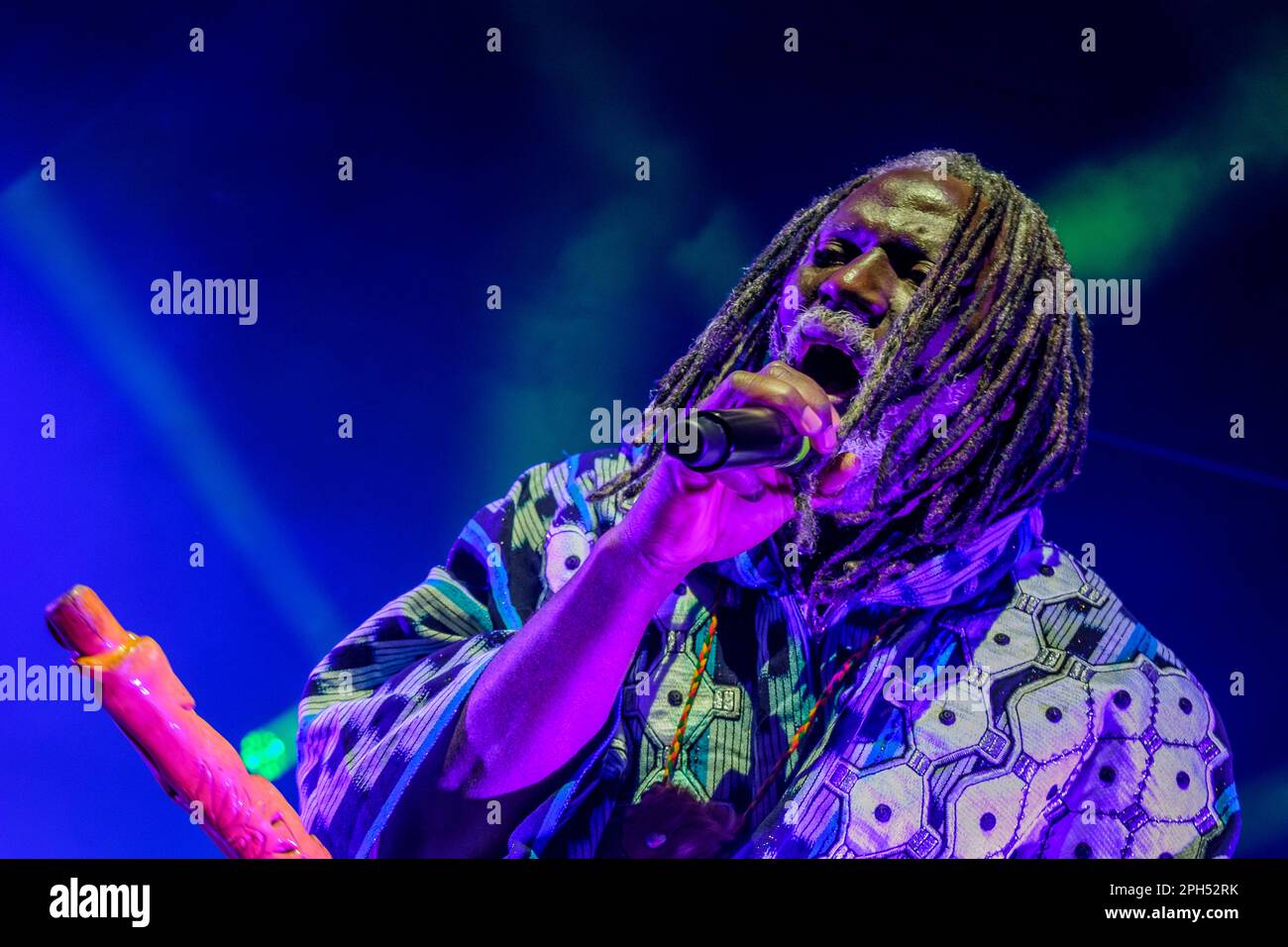 The ivorian reggae singer Tiken Jah Fakoly performs live in Brussels Le chanteur de reggae