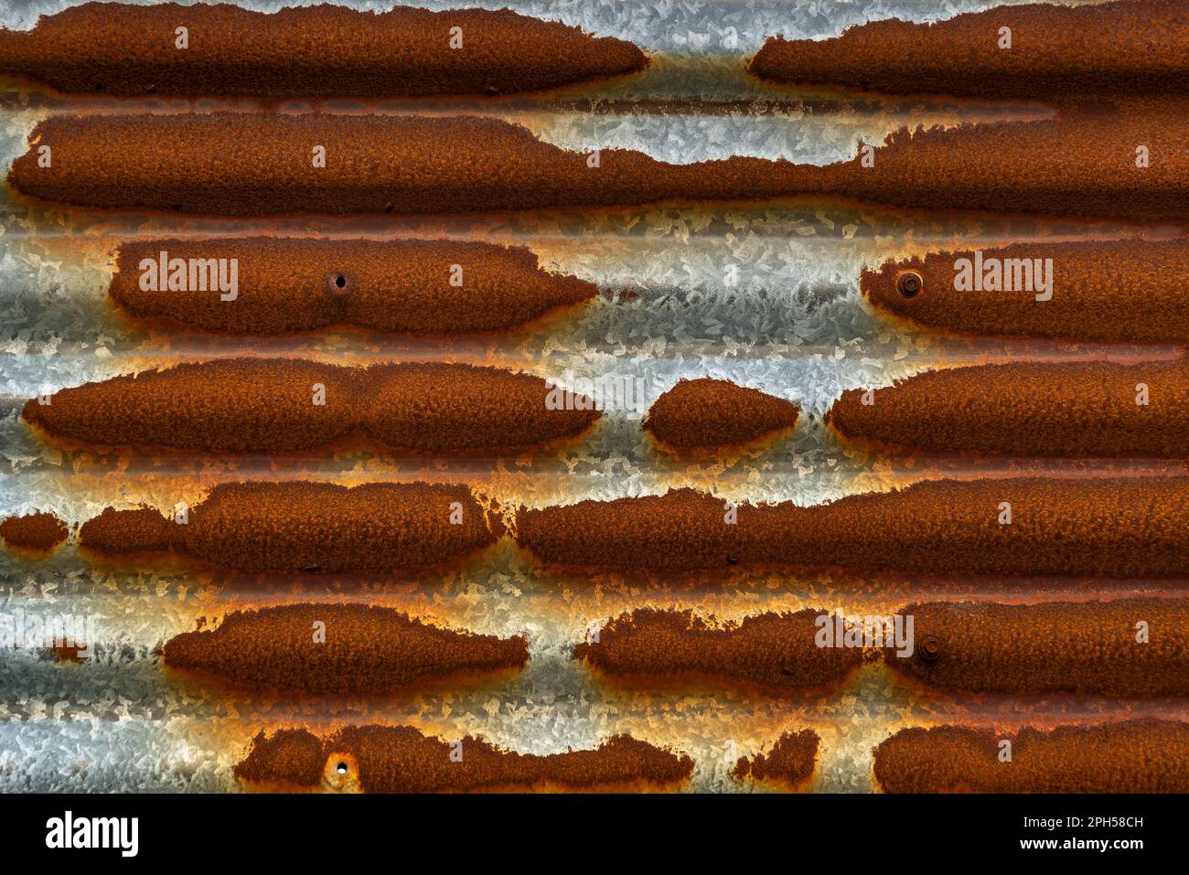 Rusty corrugated sheet metal background texture Stock Photo Alamy