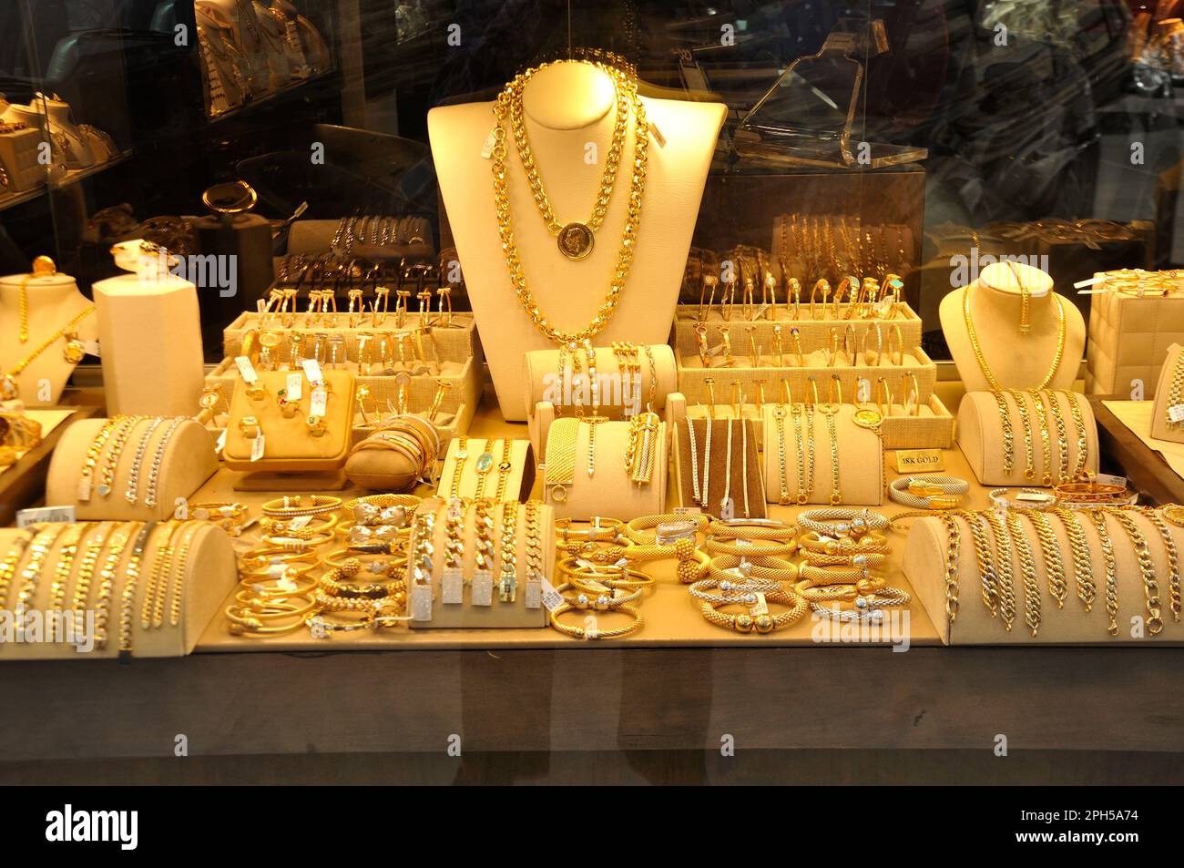 Expensive Jewellery Shop, Amman, Jordan Stock Photo