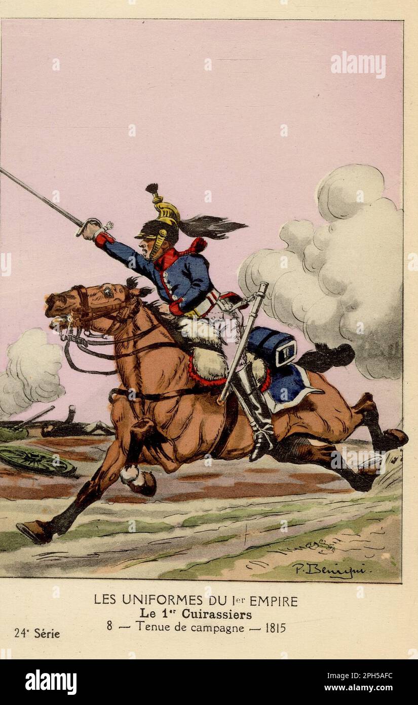 Figurine Britains Deetail - Cuirassier Français Waterloo - Cavalier Chargeant