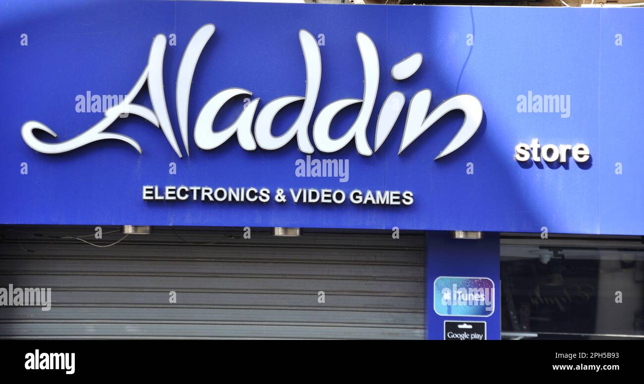 Electronics and Video Shop, Amman, Jordan Stock Photo Alamy