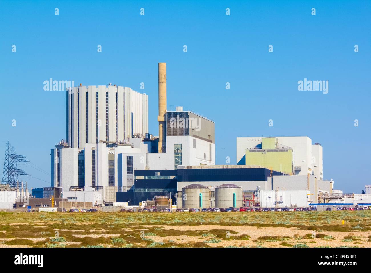 Dungeness A & B Nuclear Power Stations, Dungeness, Kent, UK Stock Photo ...