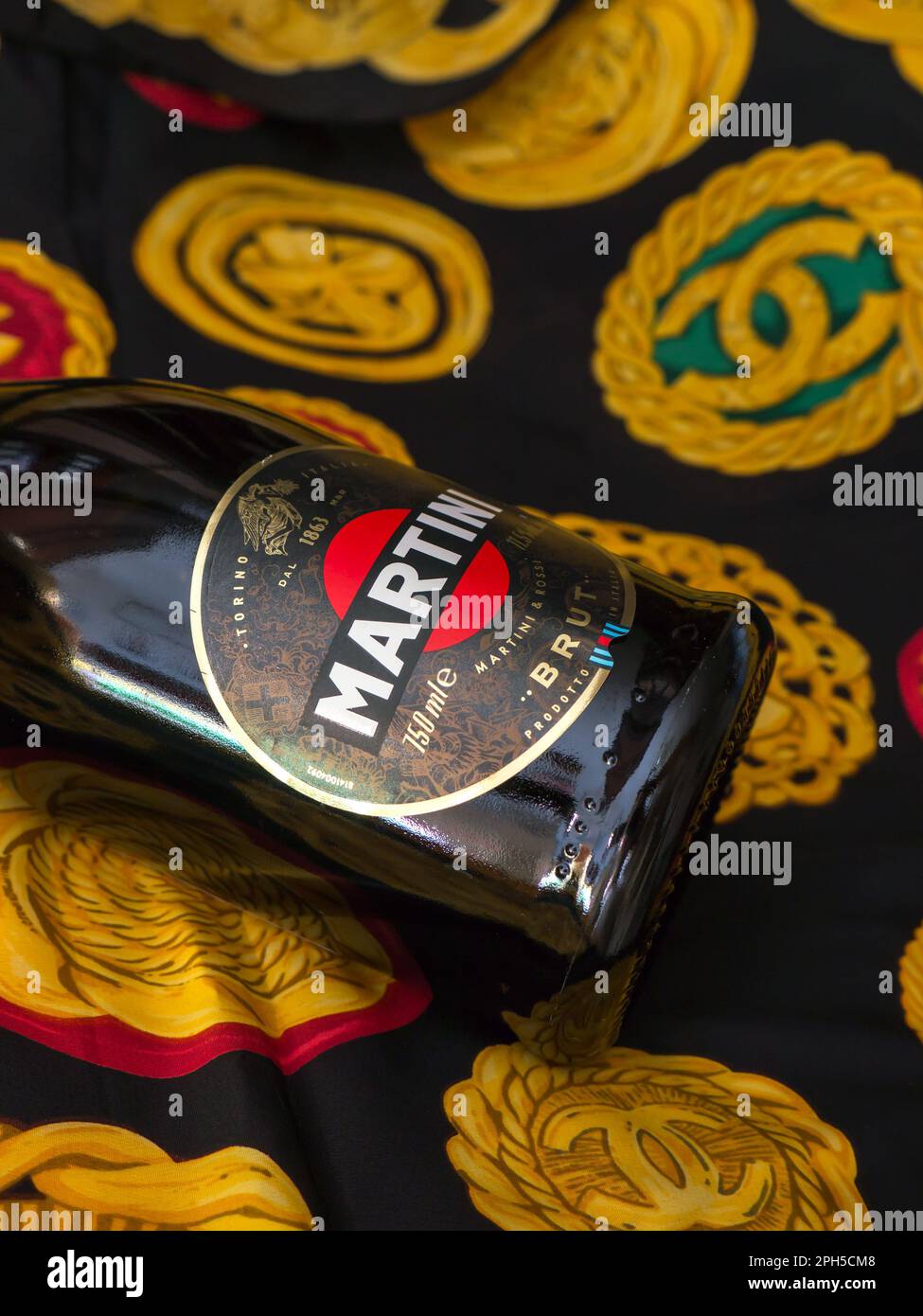 Champagne Martini Brut. Martini is a brand of Italian vermouth, named