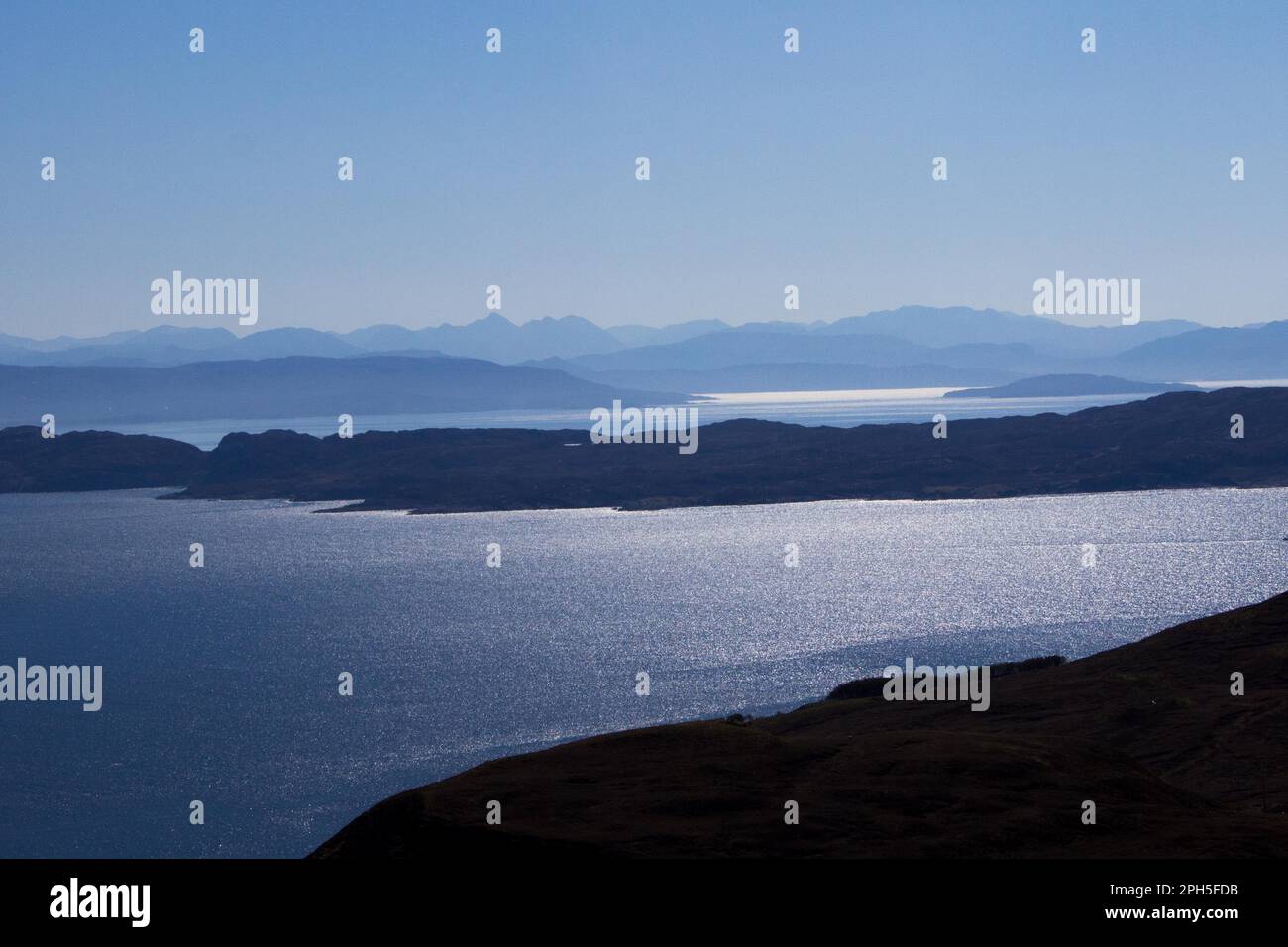 Blue Landscapes in the Inner Hebrides of Scotland Stock Photo - Alamy