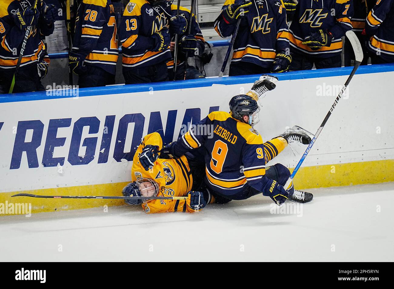 Bridgeport, Connecticut, USA. 24th Mar, 2023. Quinnipiac forward