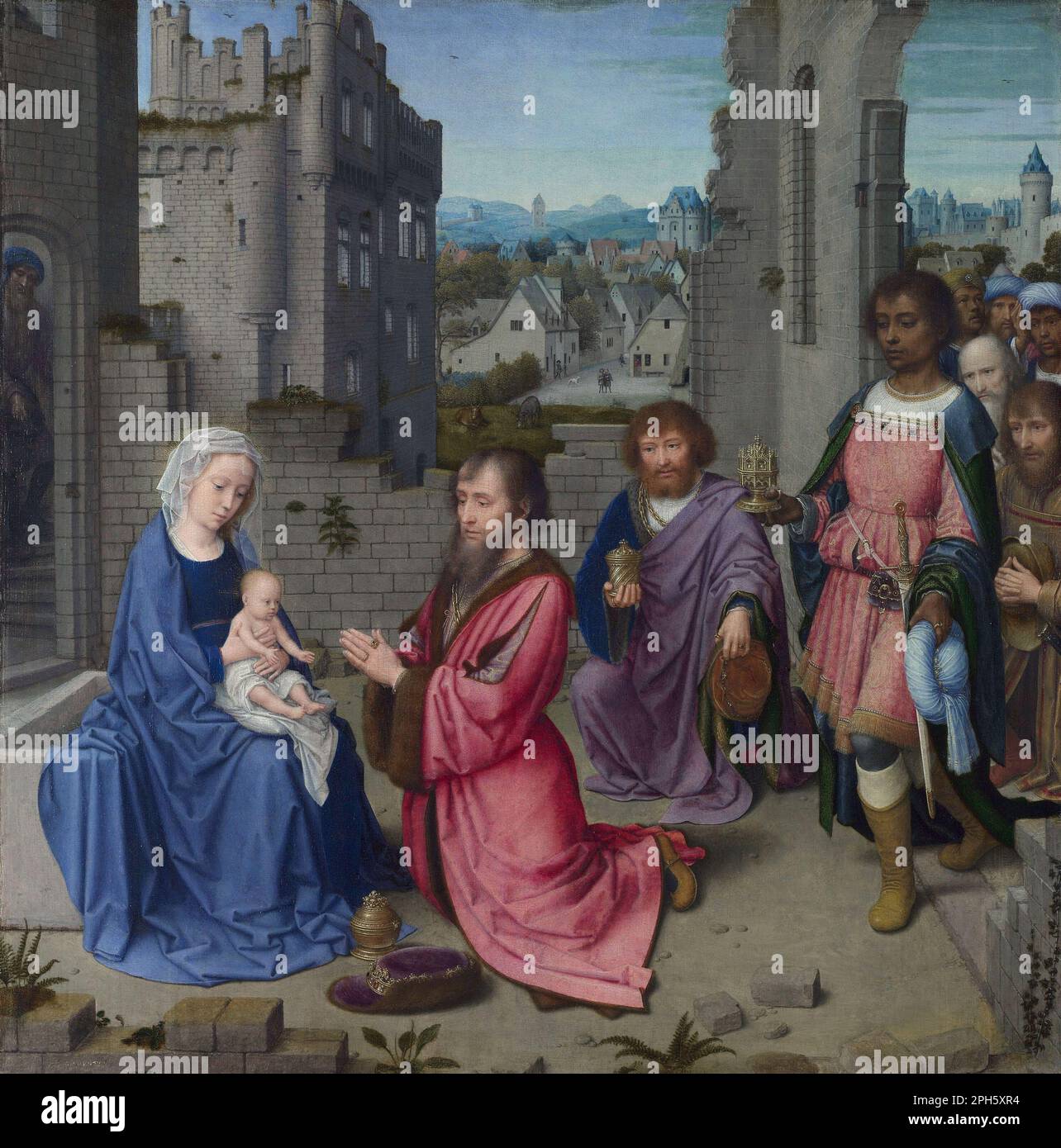 Adoration of the Magi circa 1515 by Gerard David Stock Photo - Alamy