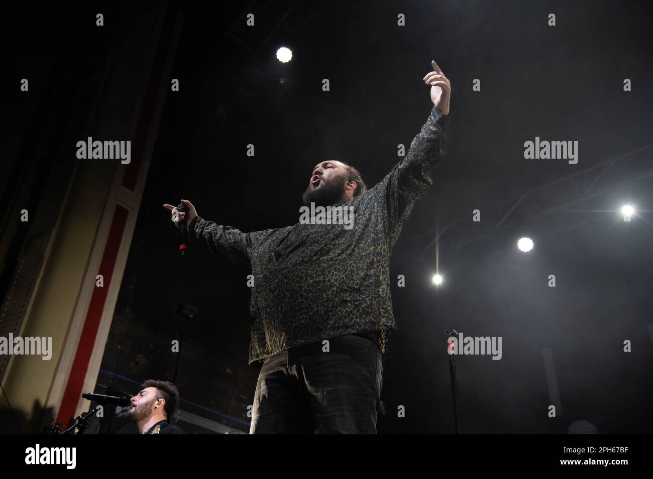 Eric Vanlerberghe of I Prevail performing at the o2 Academy Glasgow on