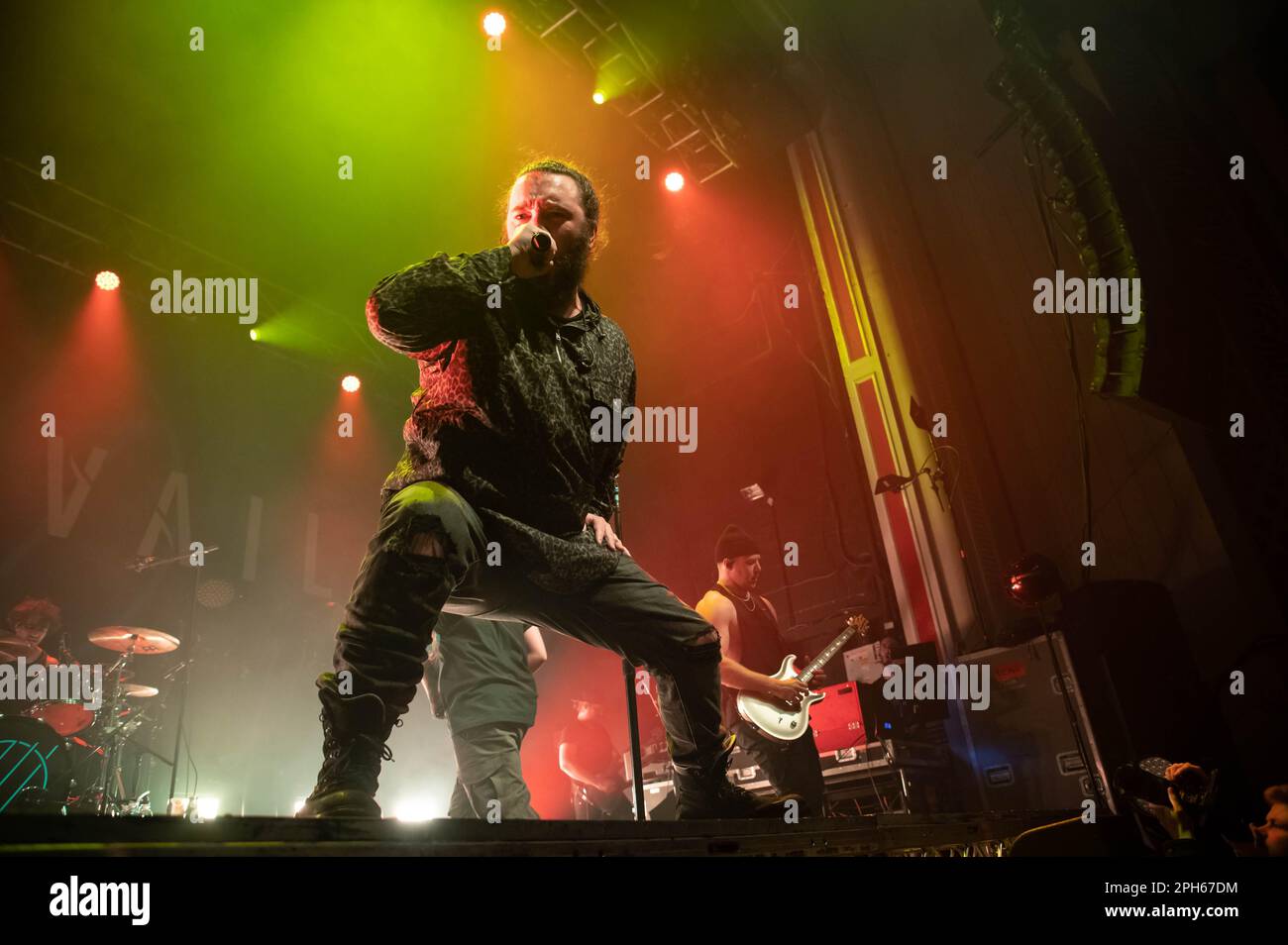 Eric Vanlerberghe of I Prevail performing at the o2 Academy Glasgow on