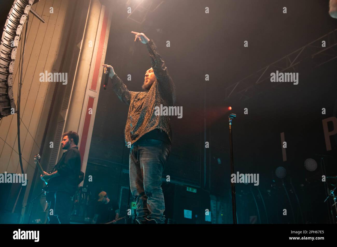 Eric Vanlerberghe of I Prevail performing at the o2 Academy Glasgow on