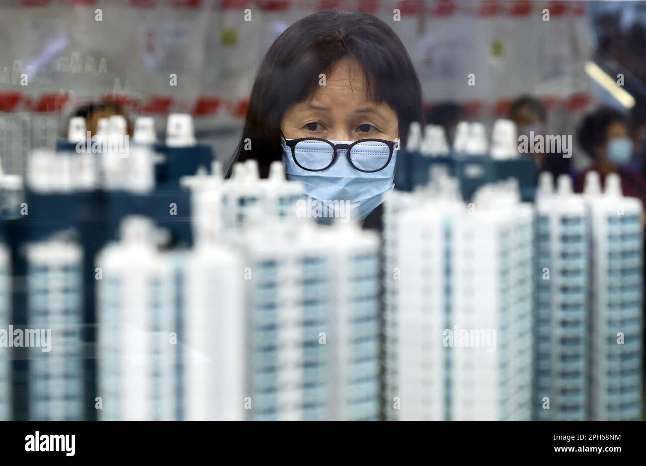 Applicants for the Sale of Home Ownership Scheme Flats 2022 view the