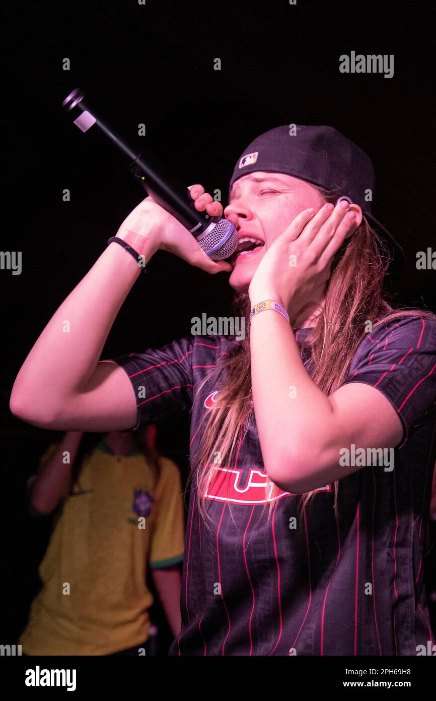 Barcelona, Spain. 2023.03.24. Mushkaa perform on stage at Sala Sidecar