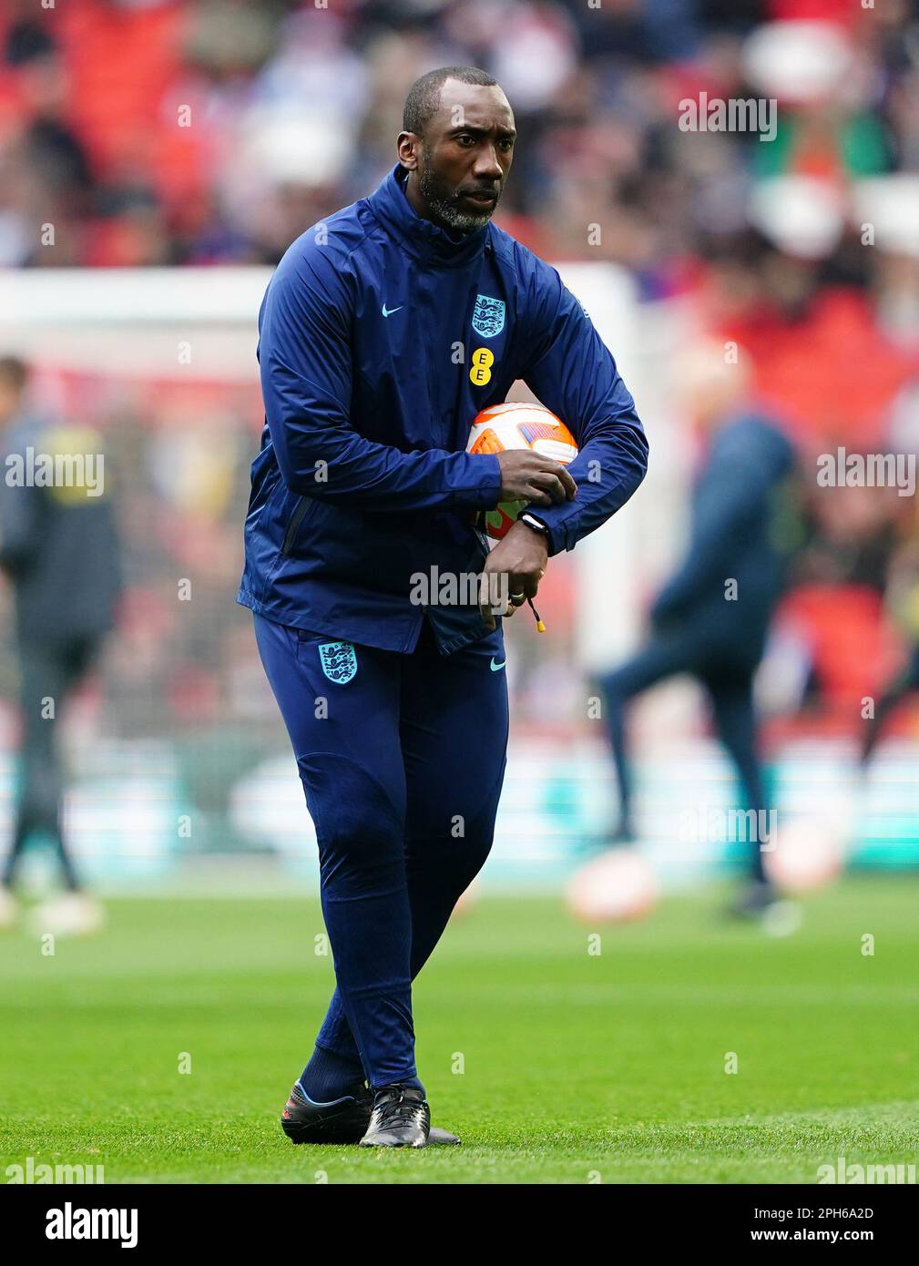 England assistant coach Jimmy Floyd Hasselbaink ahead of the UEFA Euro