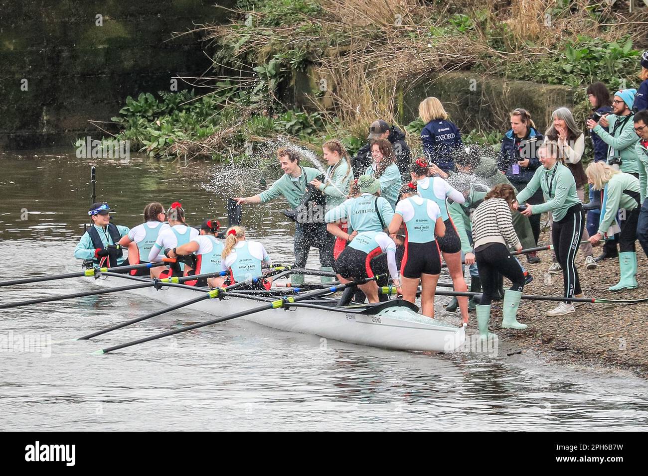 London, UK. 26th Mar, 2023. The Women's Race Cambridge win. The