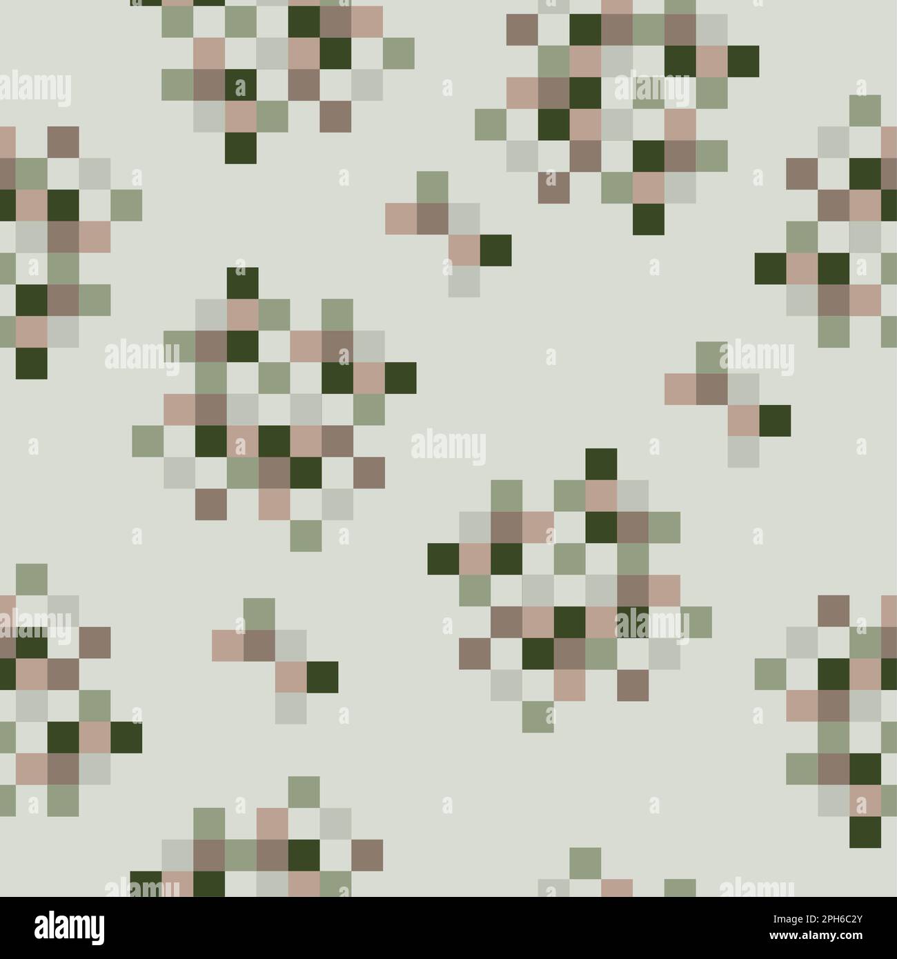 Camouflage light Pixel. Camo. Seamless pattern. Military texture