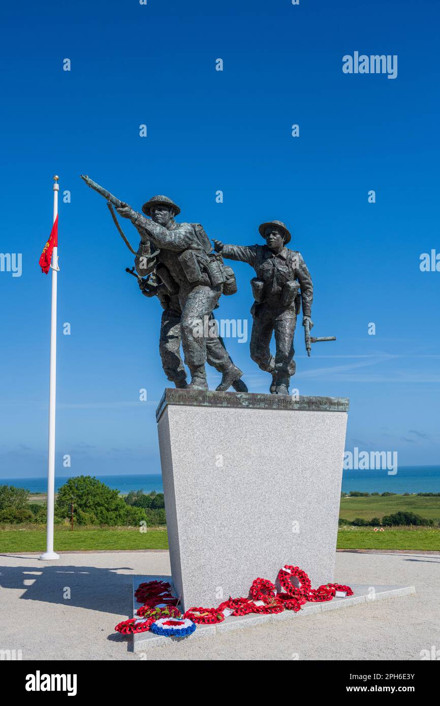 The British Normandy Memorial Stock Photo