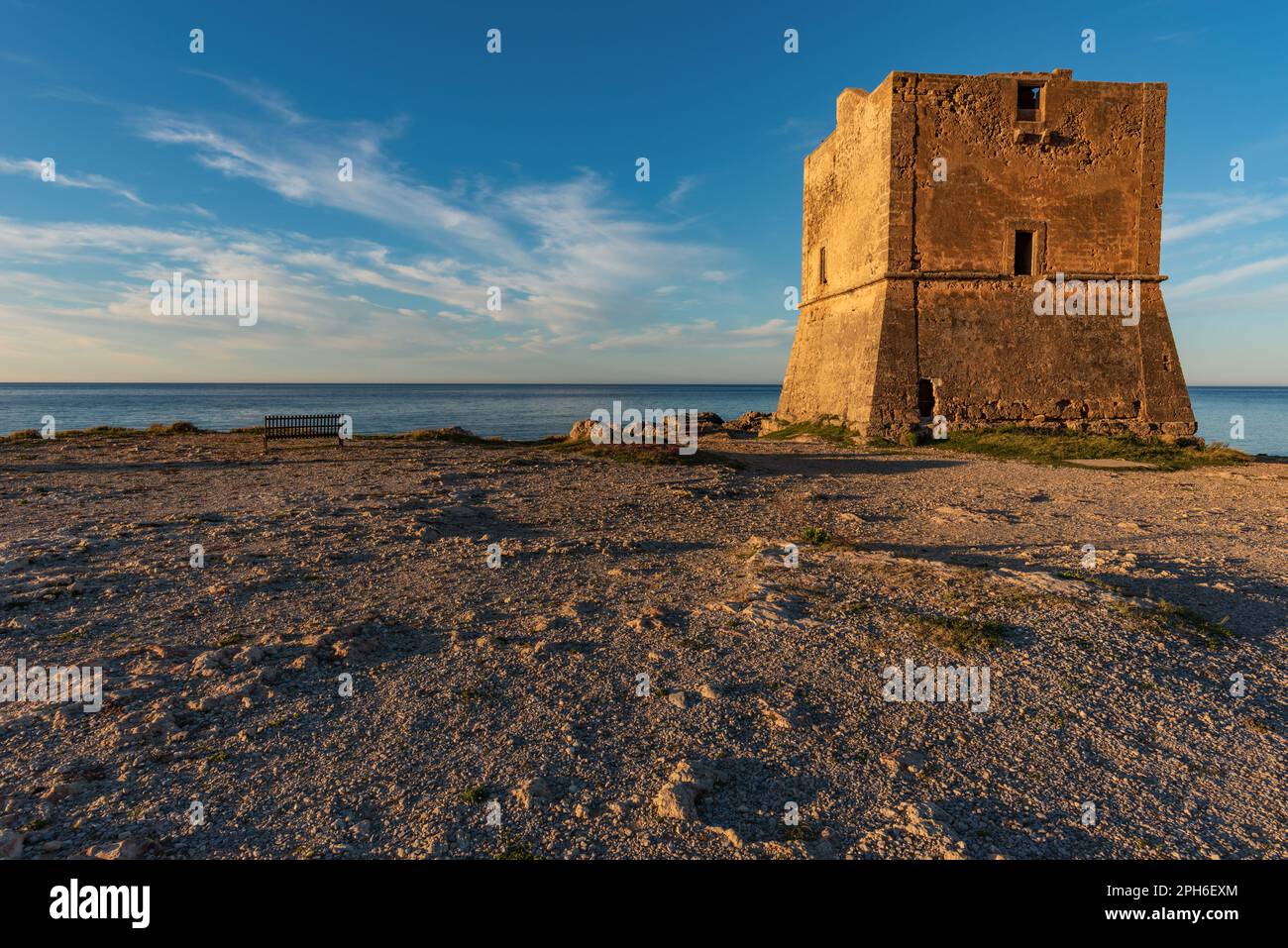 Pozzillo Tower, Sicily Stock Photo - Alamy